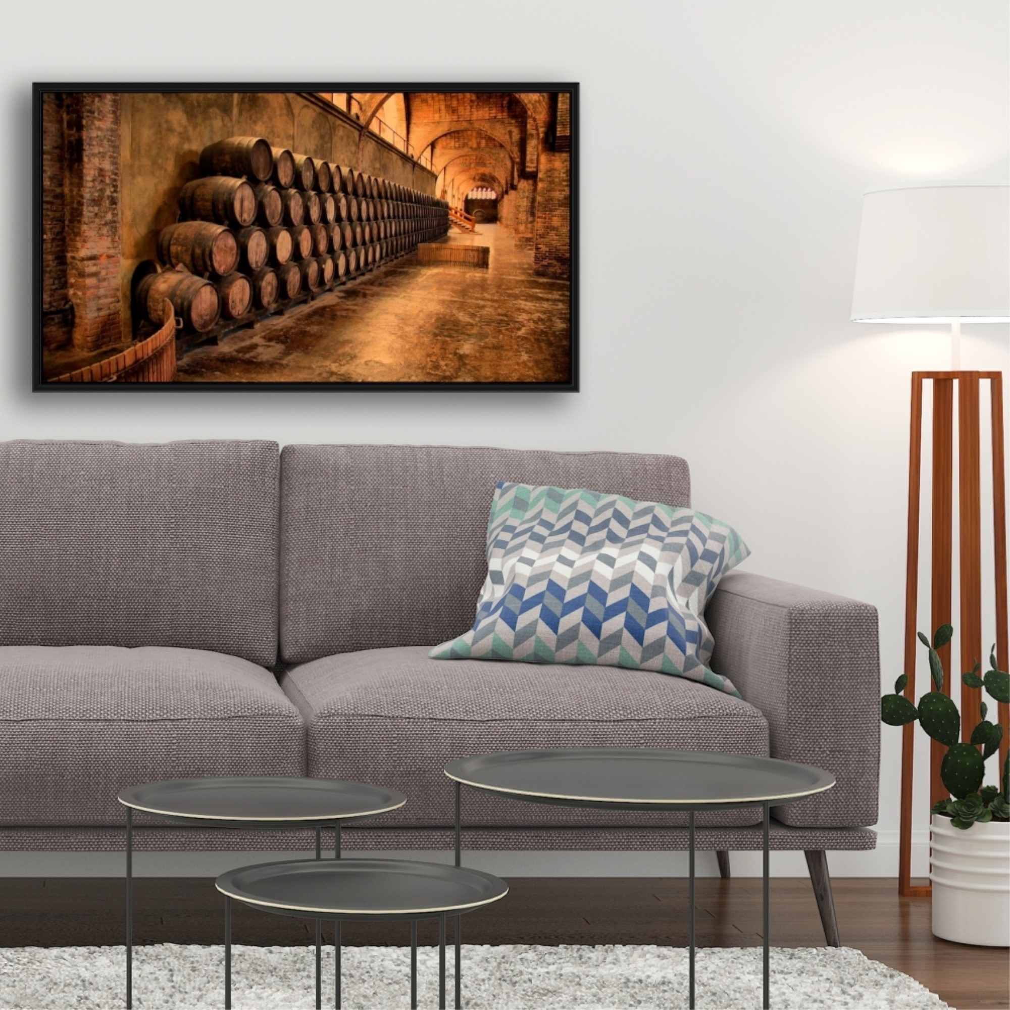 Limited Edition - Wine Wall Art 5 - Framed Print on canvas by Begin Edition
