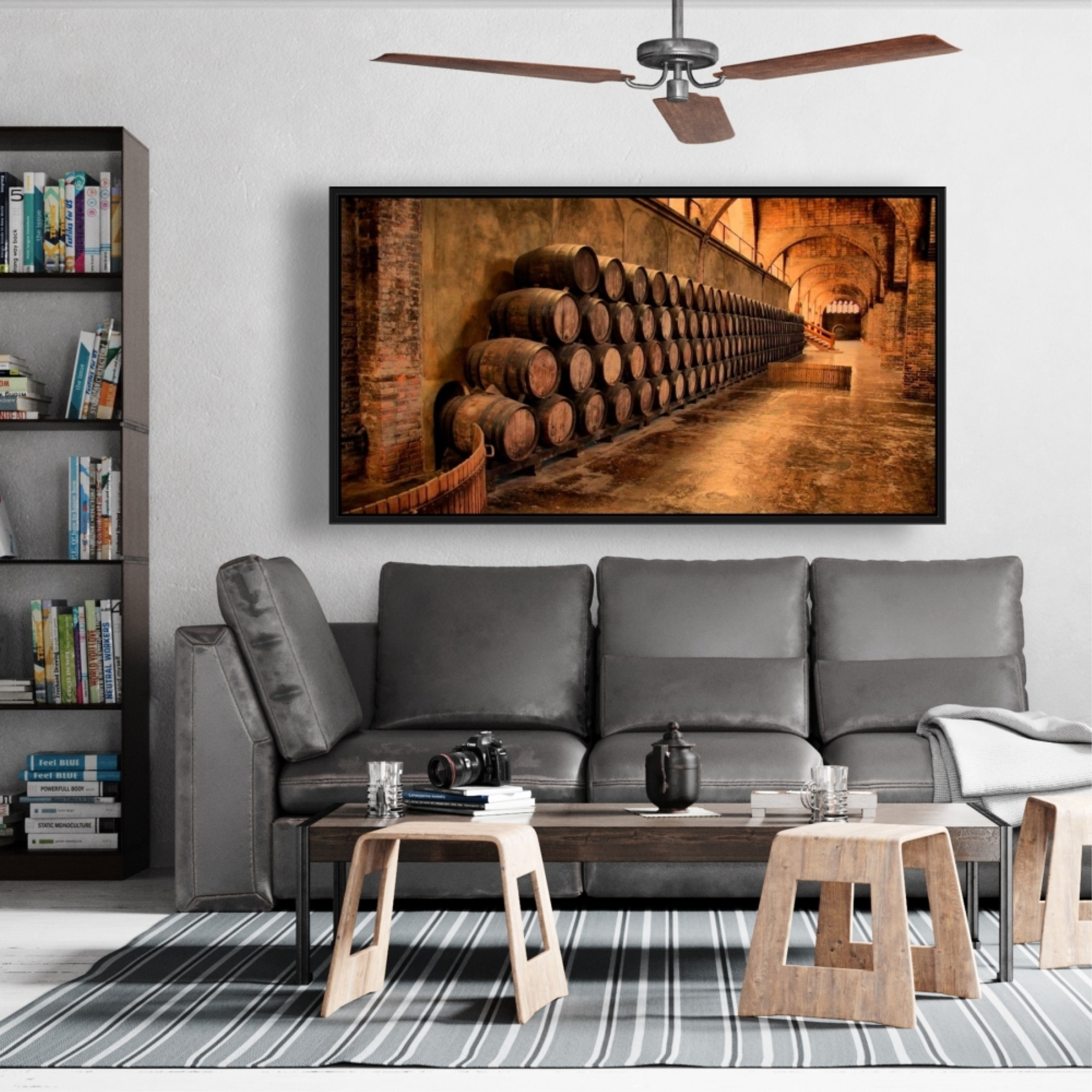 Limited Edition - Wine Wall Art 5 - Framed Print on canvas by Begin Edition
