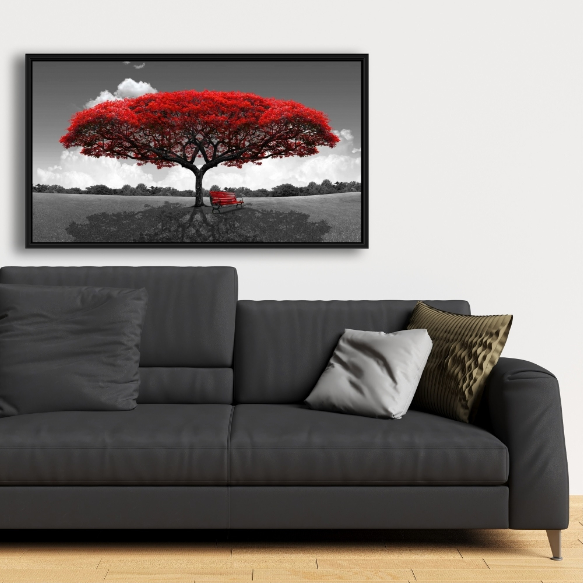 Romantic Tree - Framed Print on canvas by Begin Edition