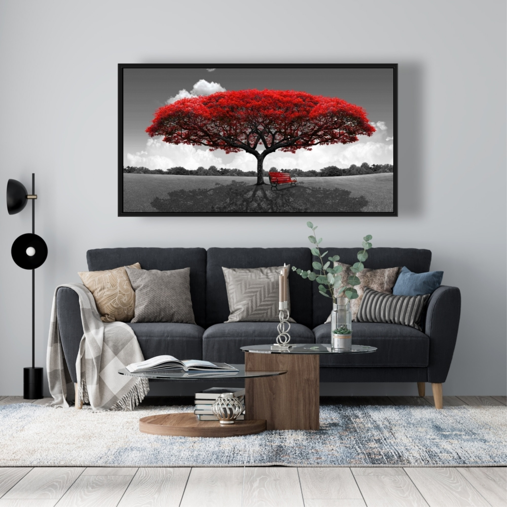 Romantic Tree - Framed Print on canvas by Begin Edition