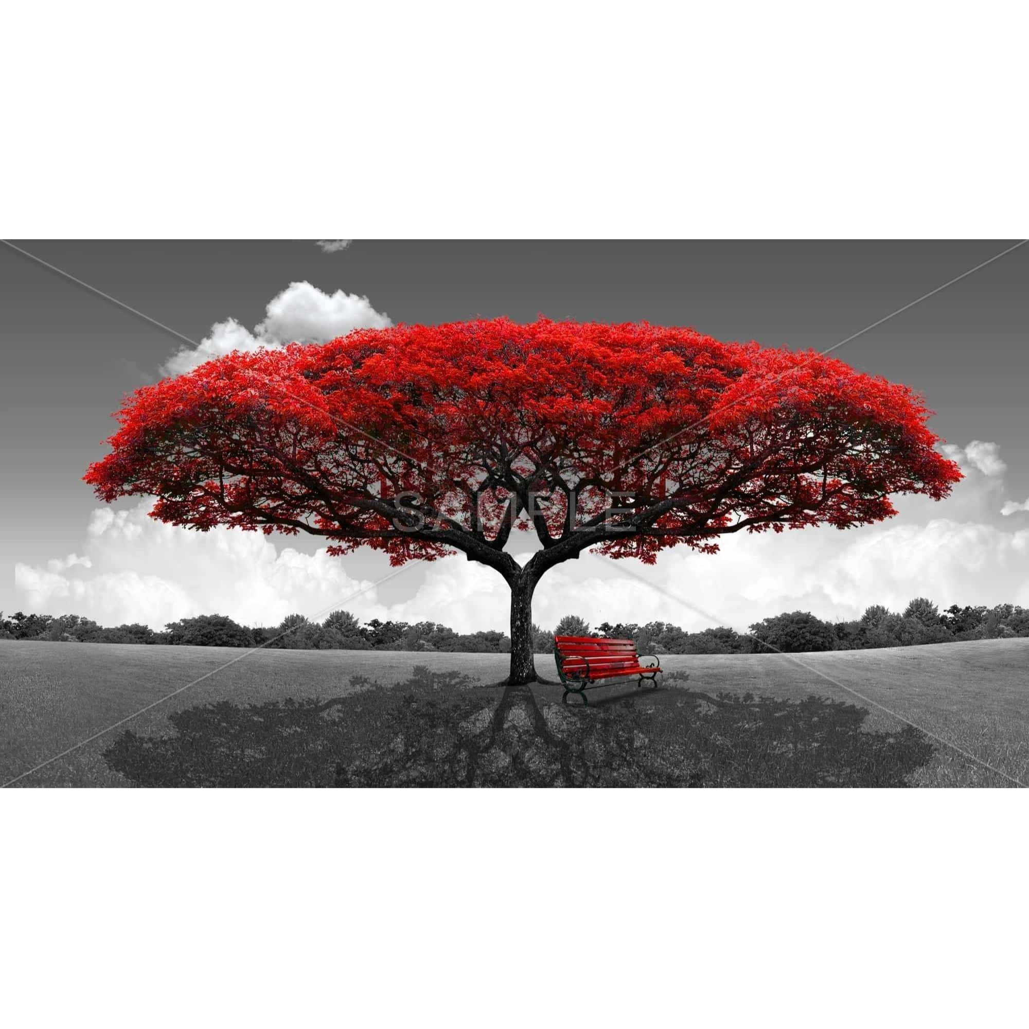 Romantic Tree - Framed Print on canvas by Begin Edition