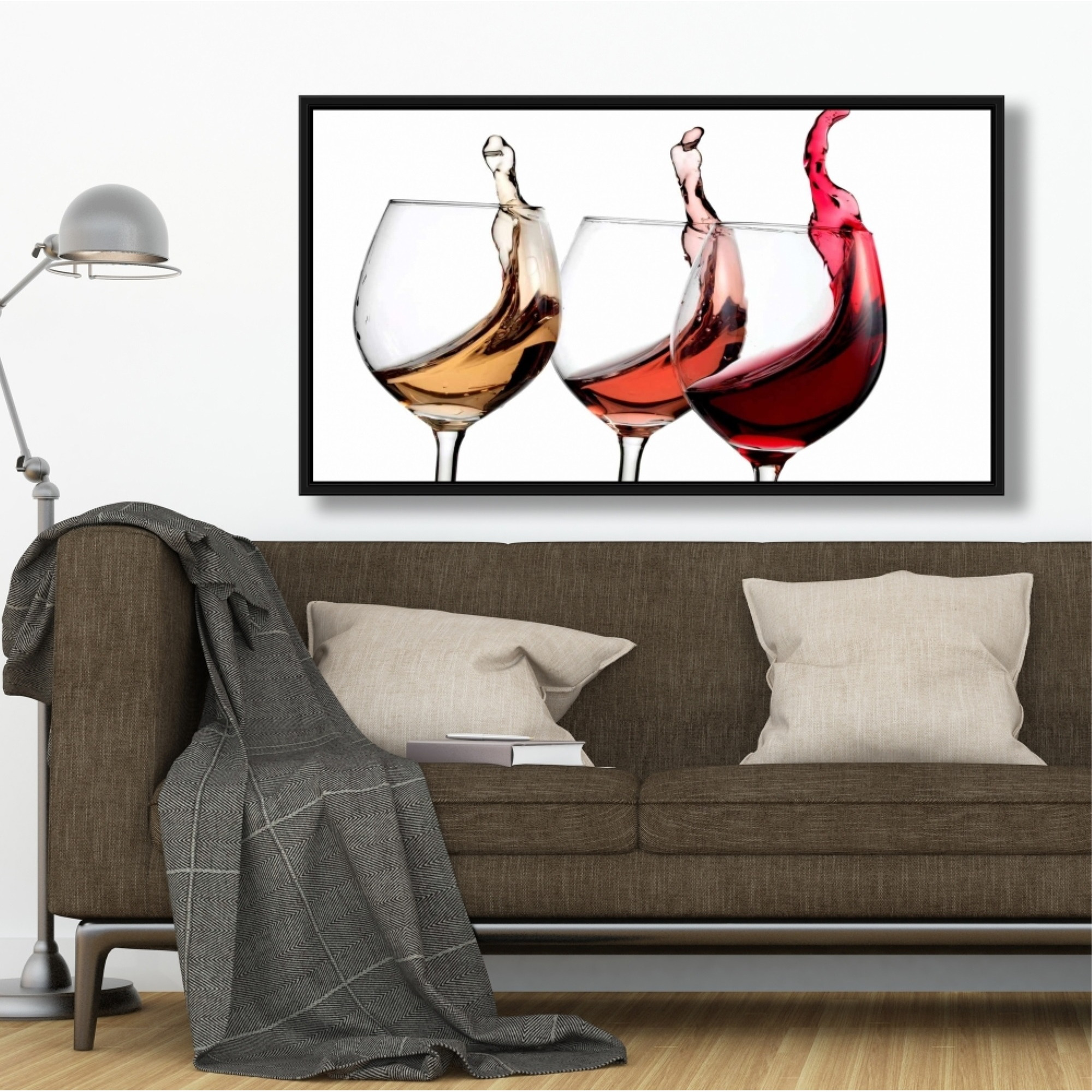 Limited Edition - Wine Wall Art 2 - Framed Print on canvas by Begin Edition