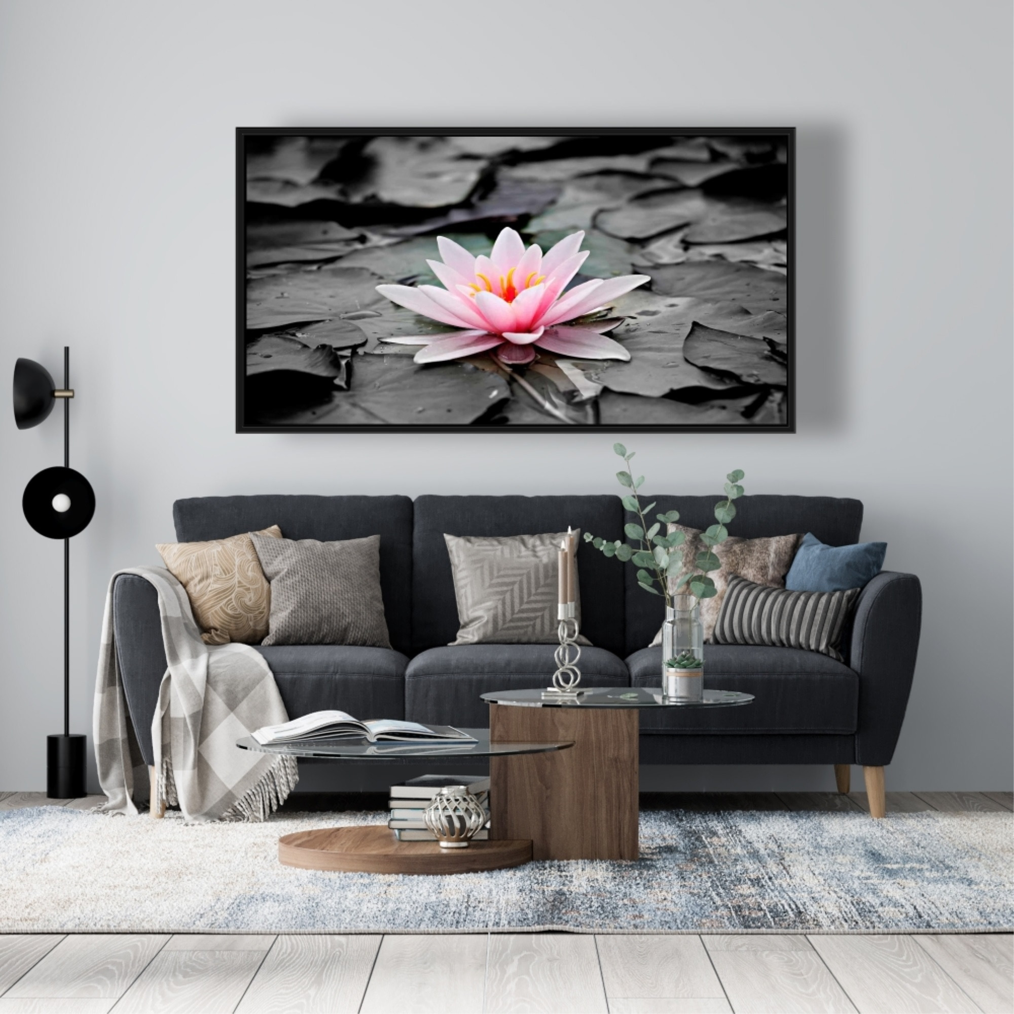 Water Lily - Framed Print on canvas by Begin Edition