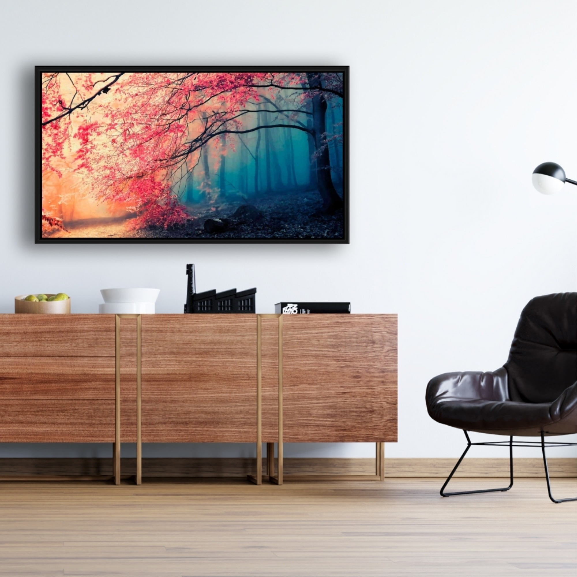 Eerie Forest - Framed Print on canvas by Begin Edition