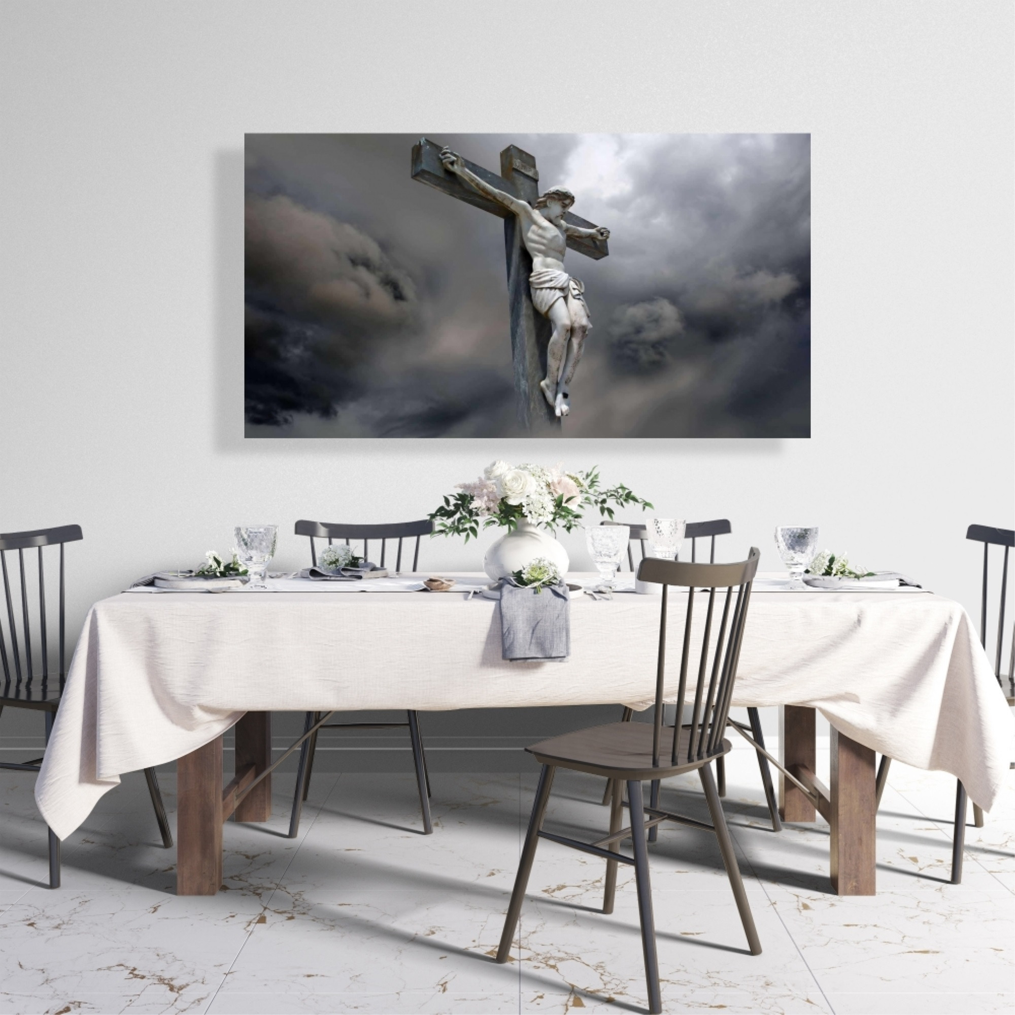 Christ On The Cross - Print on canvas by Begin Edition