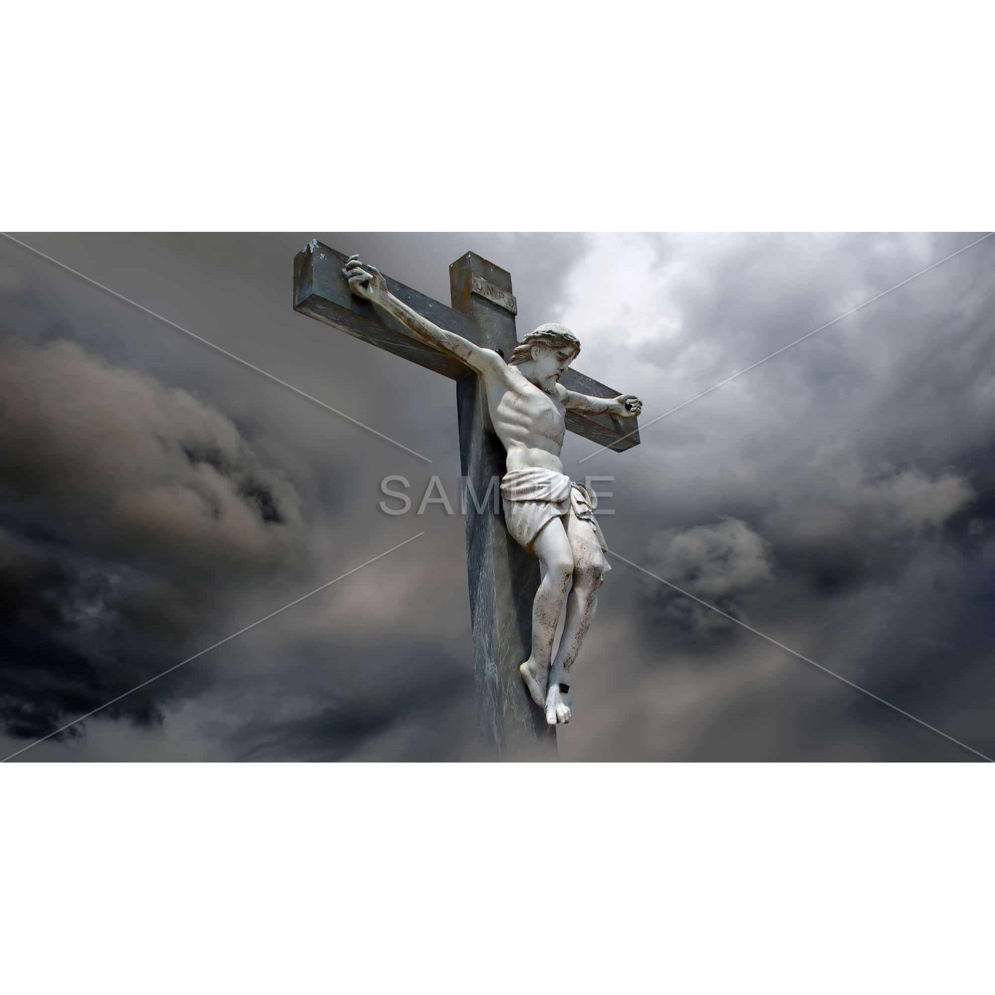 Christ On The Cross - Print on canvas by Begin Edition