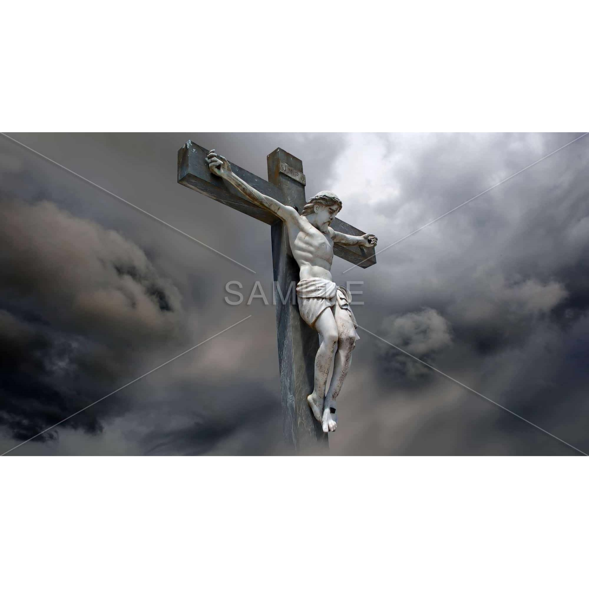Christ On The Cross - Framed Print on canvas by Begin Edition