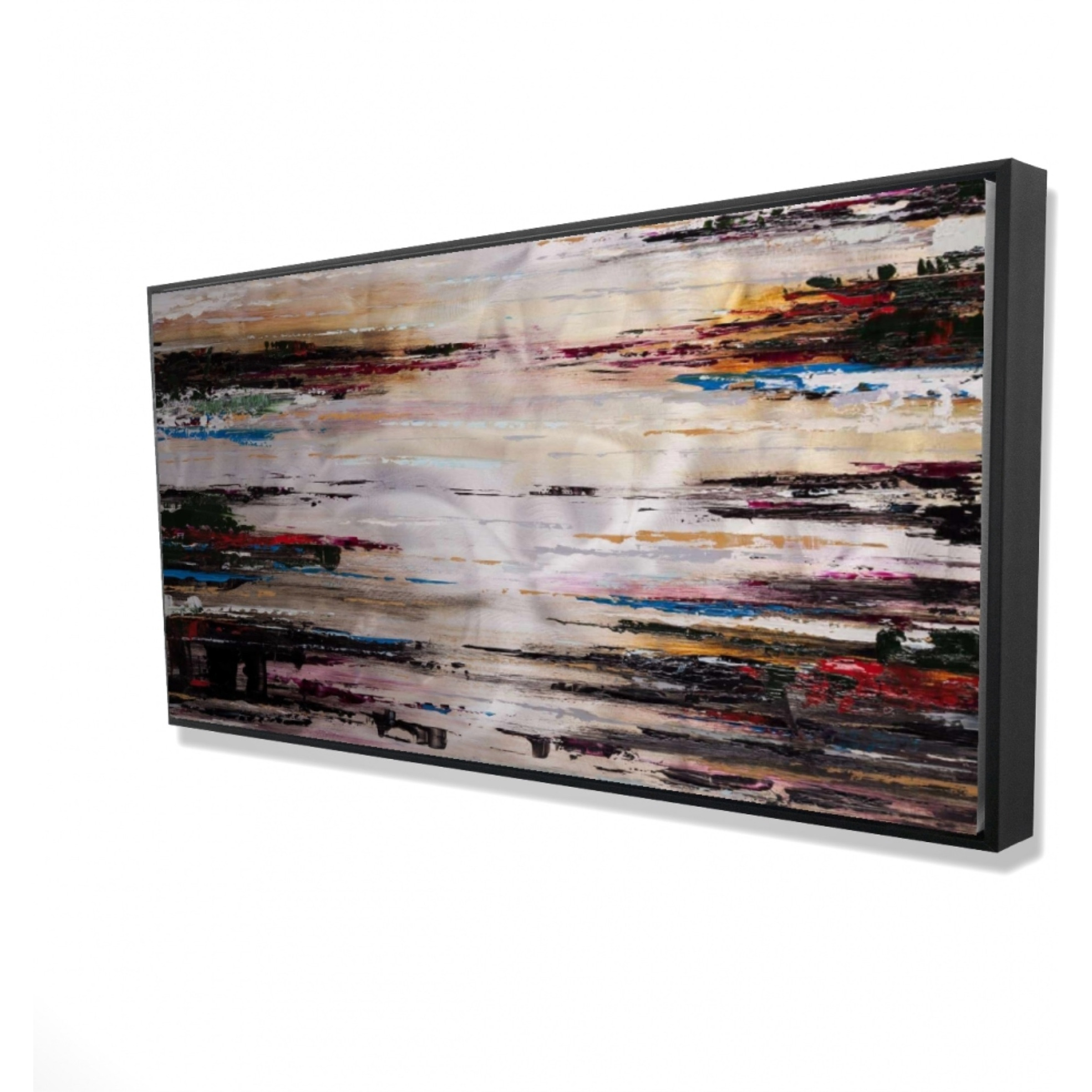 Abstract Runny Paint - Framed Print on canvas by Begin Edition