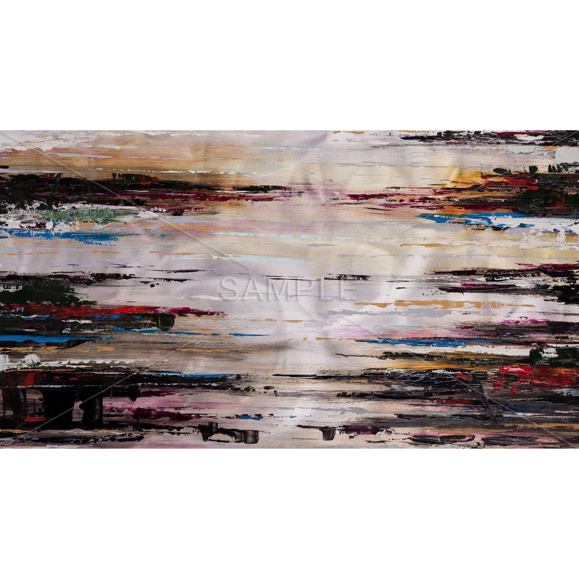 Abstract Runny Paint - Framed Print on canvas by Begin Edition