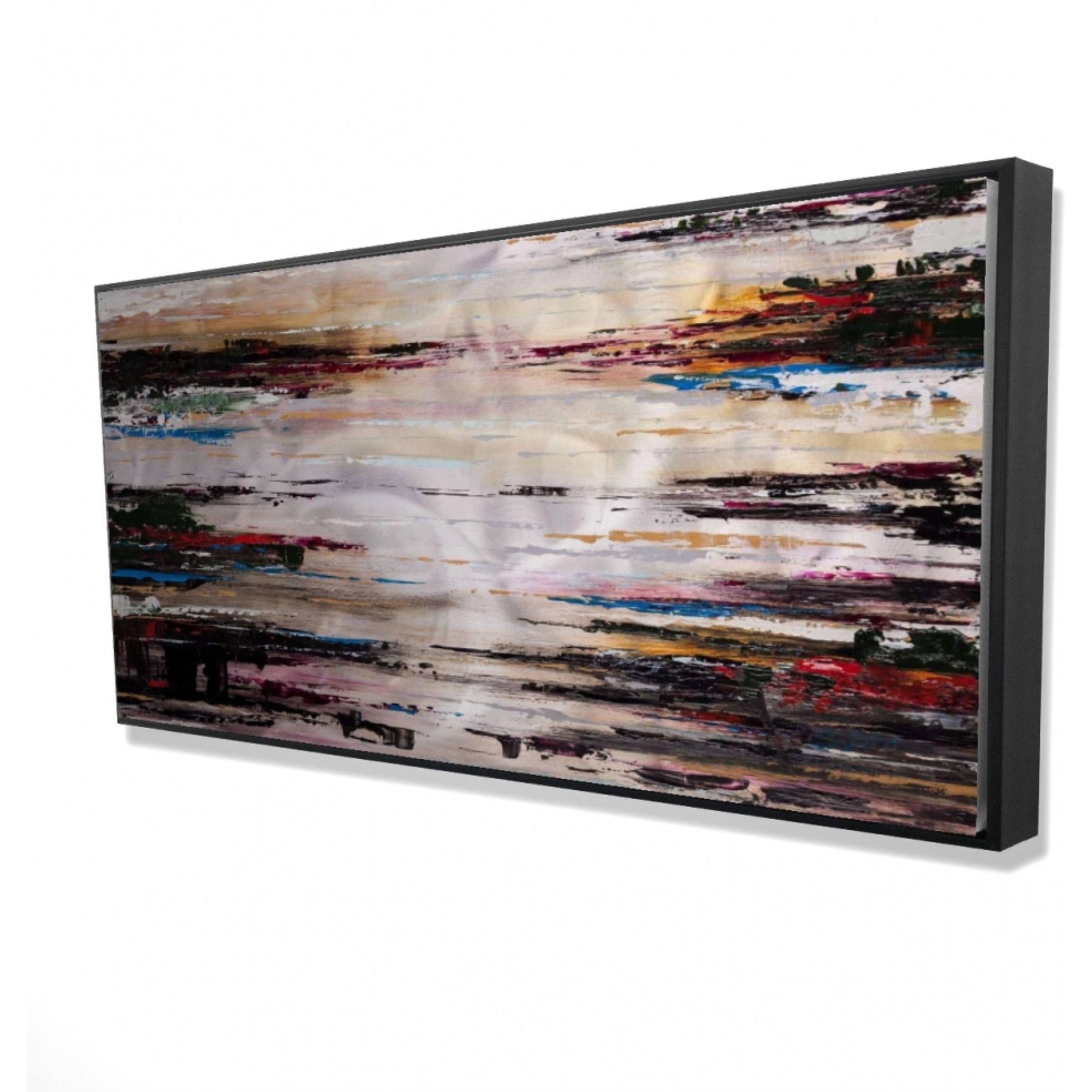 Abstract Runny Paint - Framed Print on canvas by Begin Edition