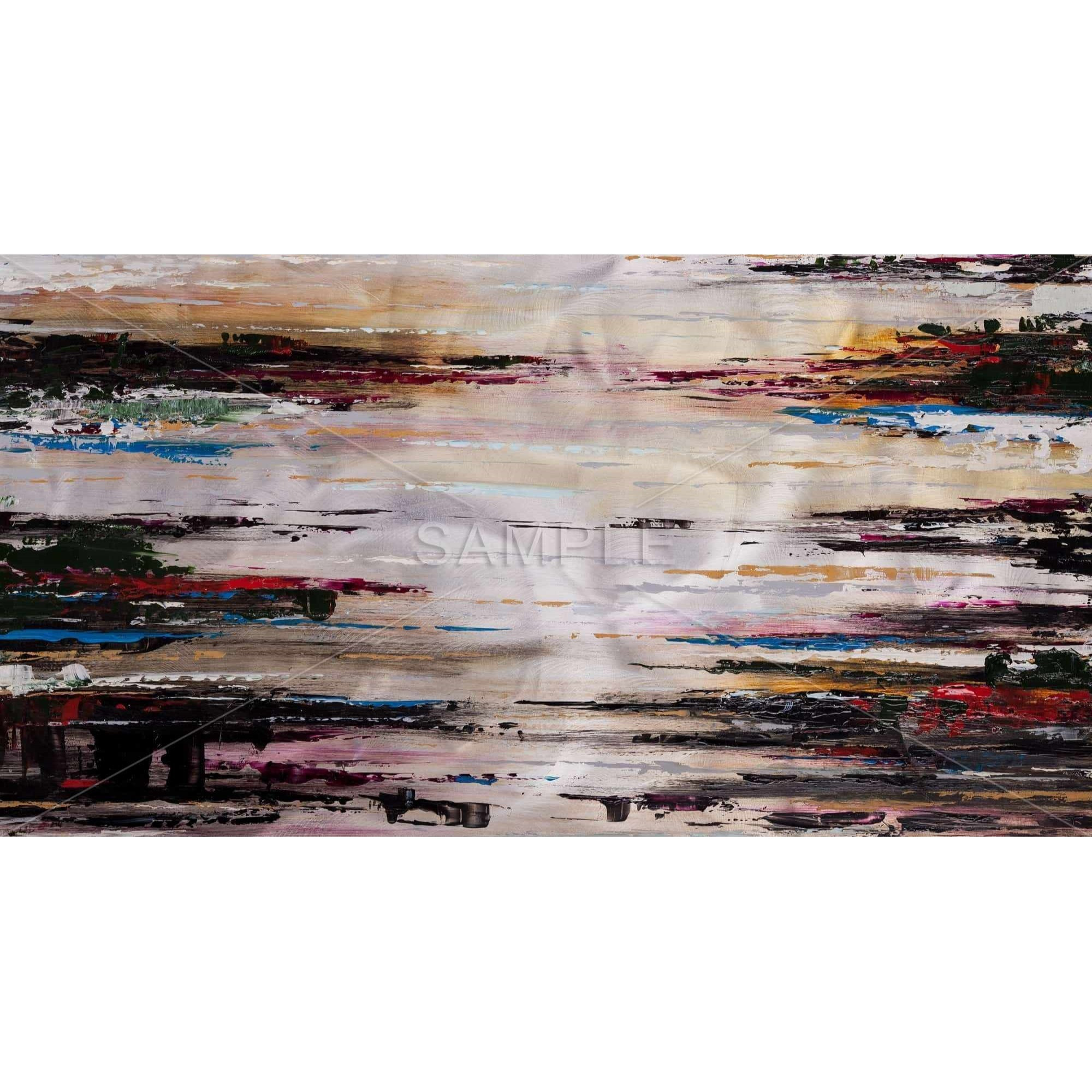 Abstract Runny Paint - Framed Print on canvas by Begin Edition