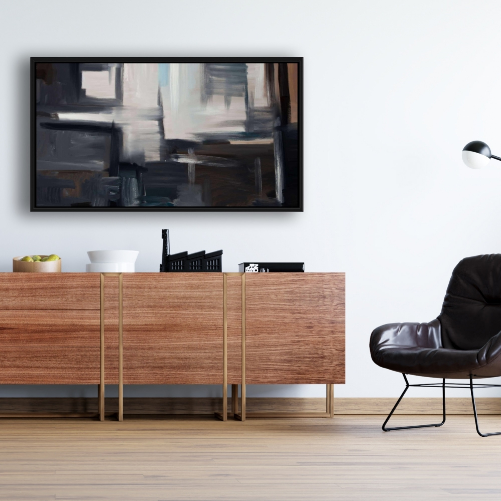 Subtil - Framed Print on canvas by Begin Edition