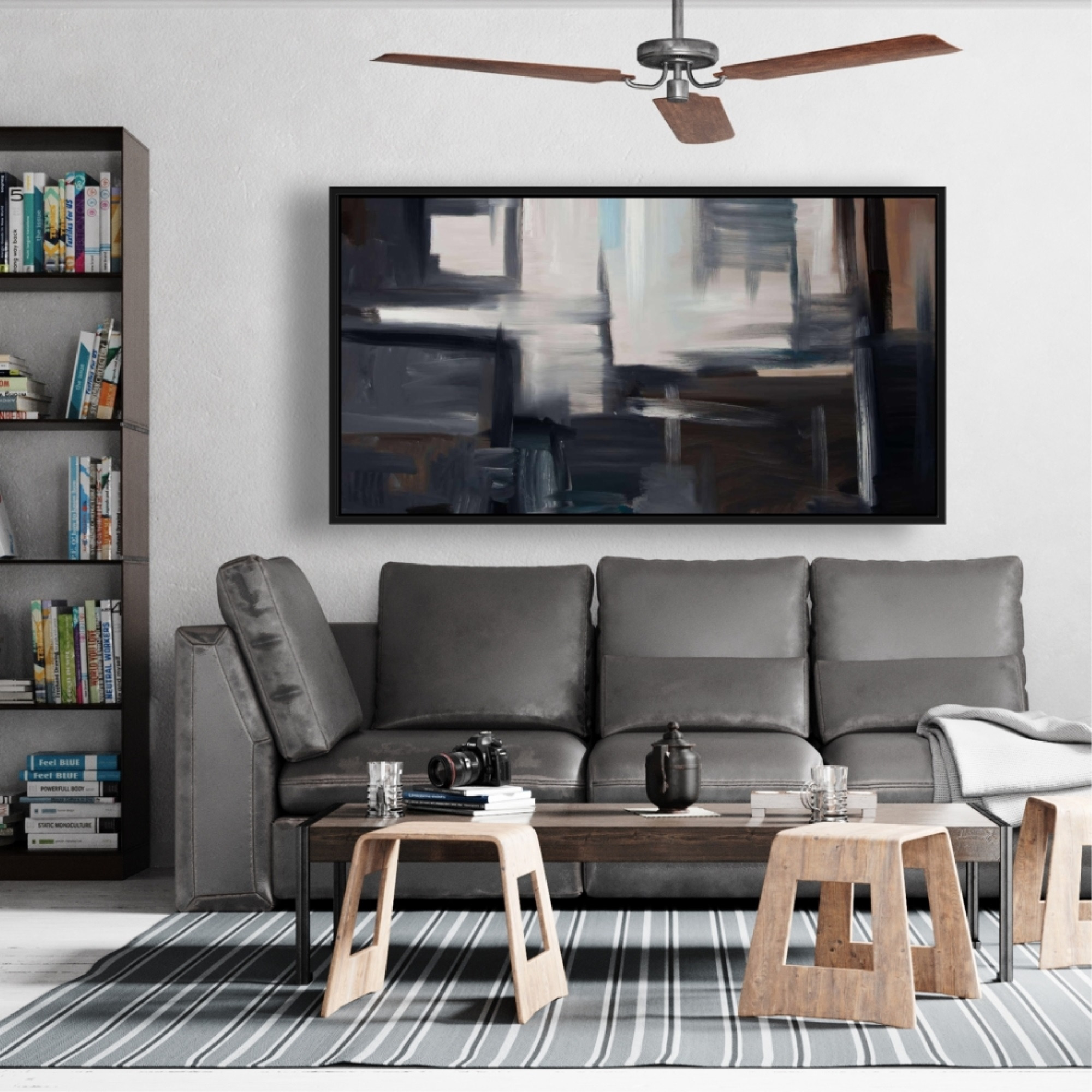 Subtil - Framed Print on canvas by Begin Edition