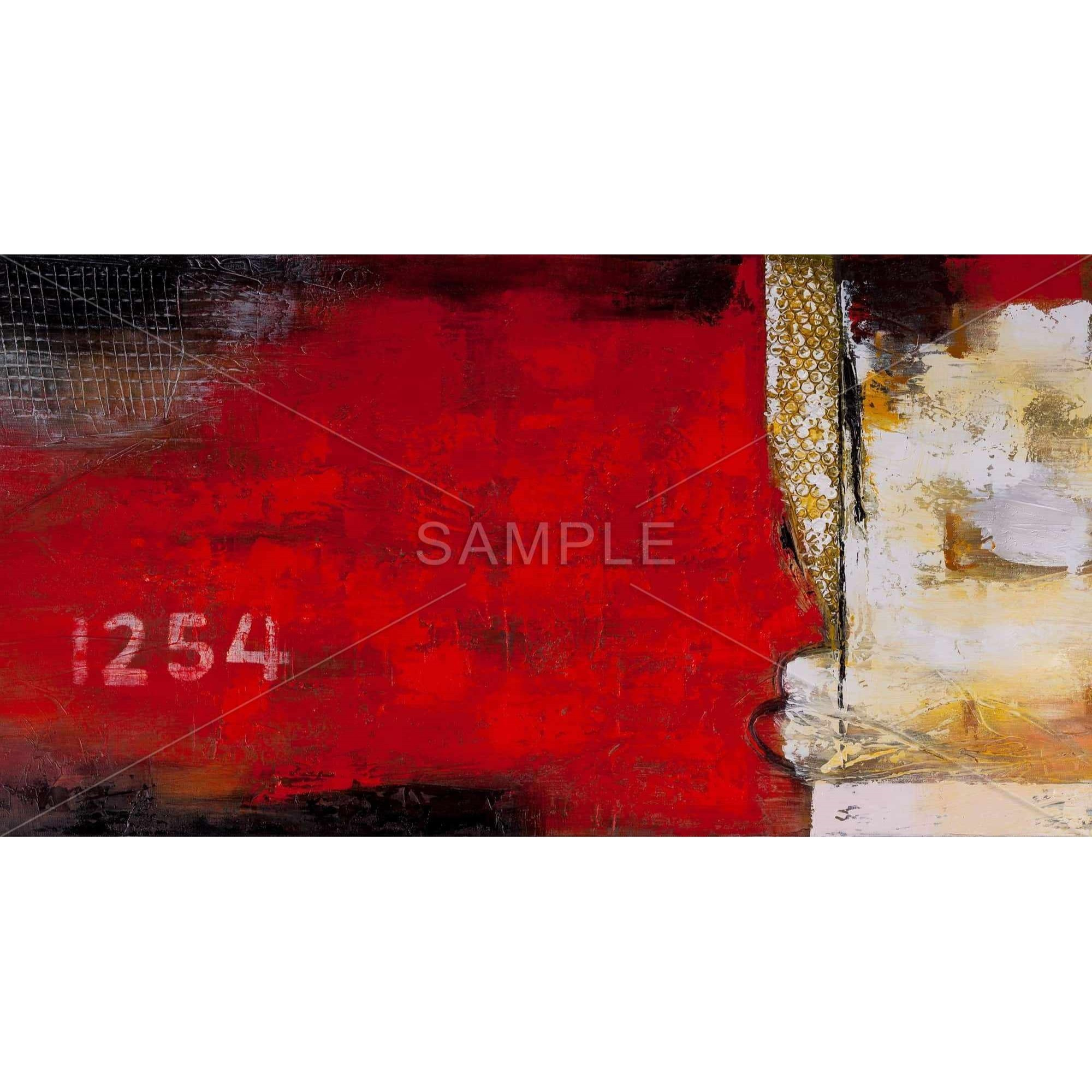 Abstract Industrial Art With Numbers - Print on canvas by Begin Edition