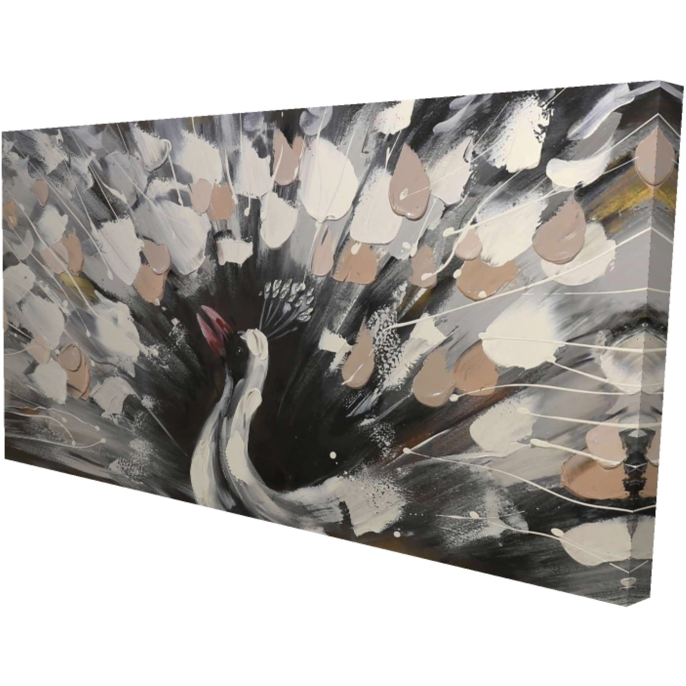 Spotted Abstract Peacock - Print on canvas by Begin Edition