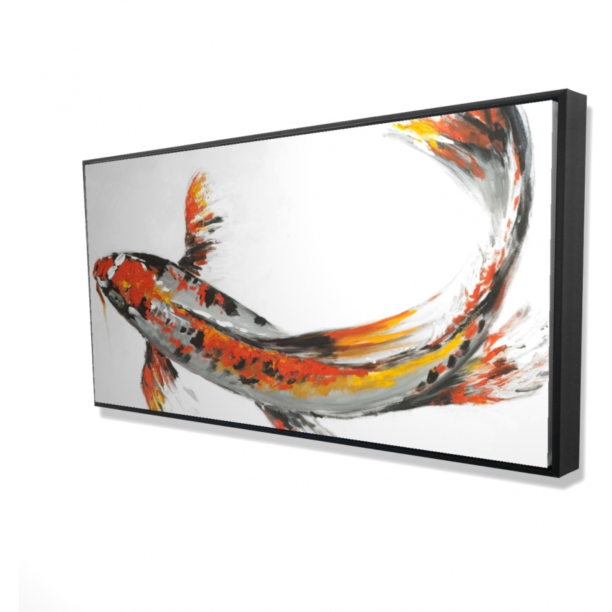 Butterfly Koi Fish - Framed Print on canvas by Begin Edition