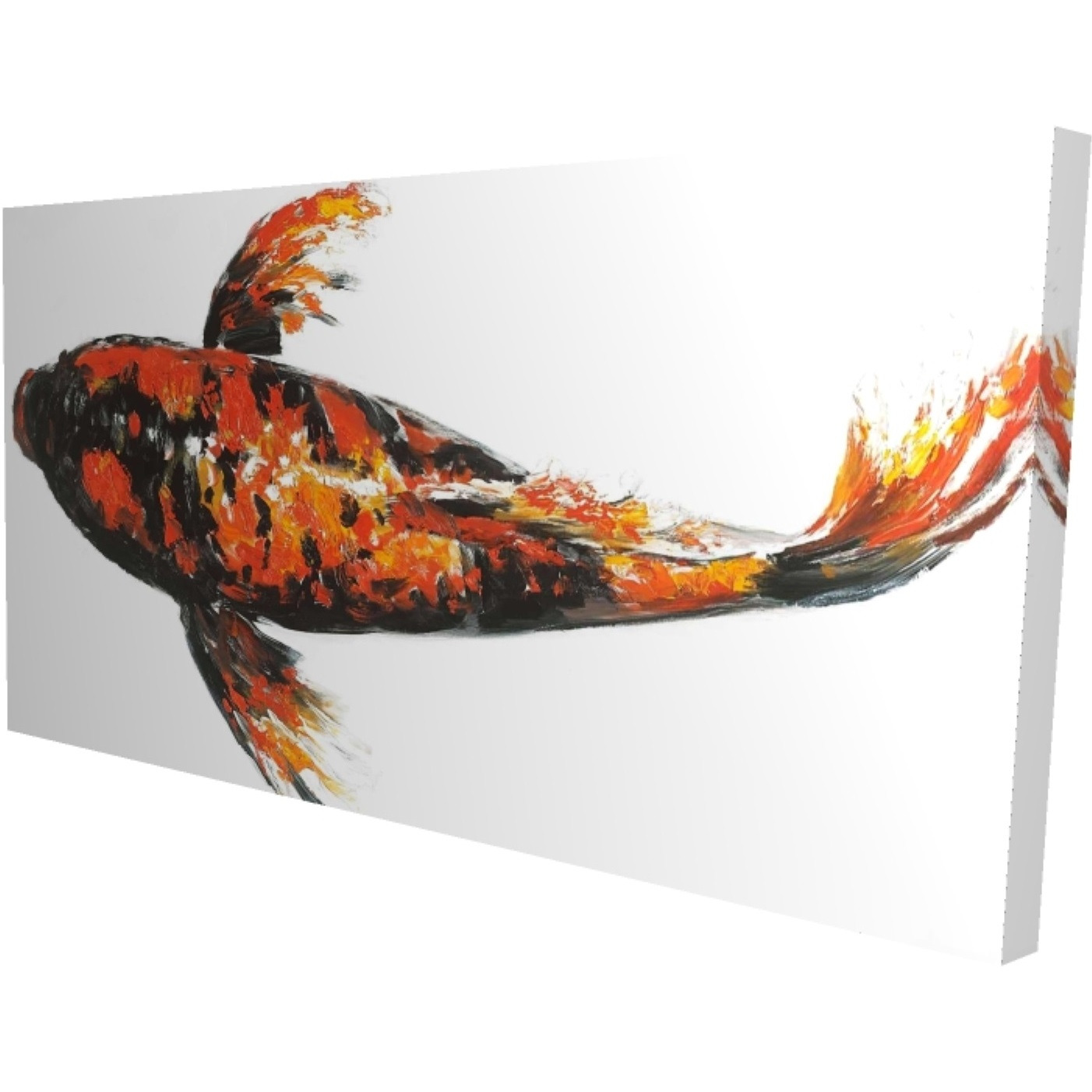Red Butterfly Koi Fish - Print on canvas by Begin Edition