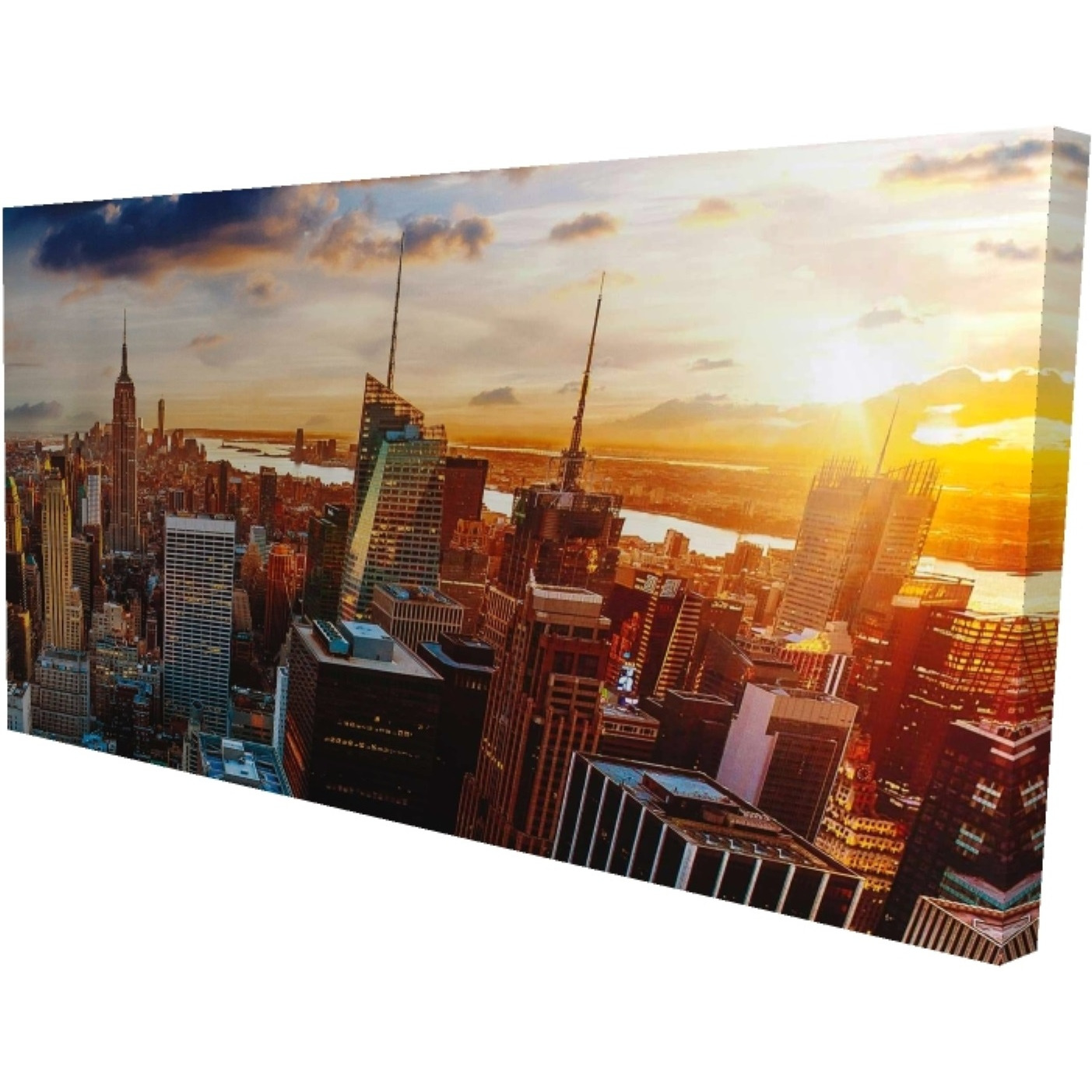 City Of New York By Dawn - Print on canvas by Begin Edition