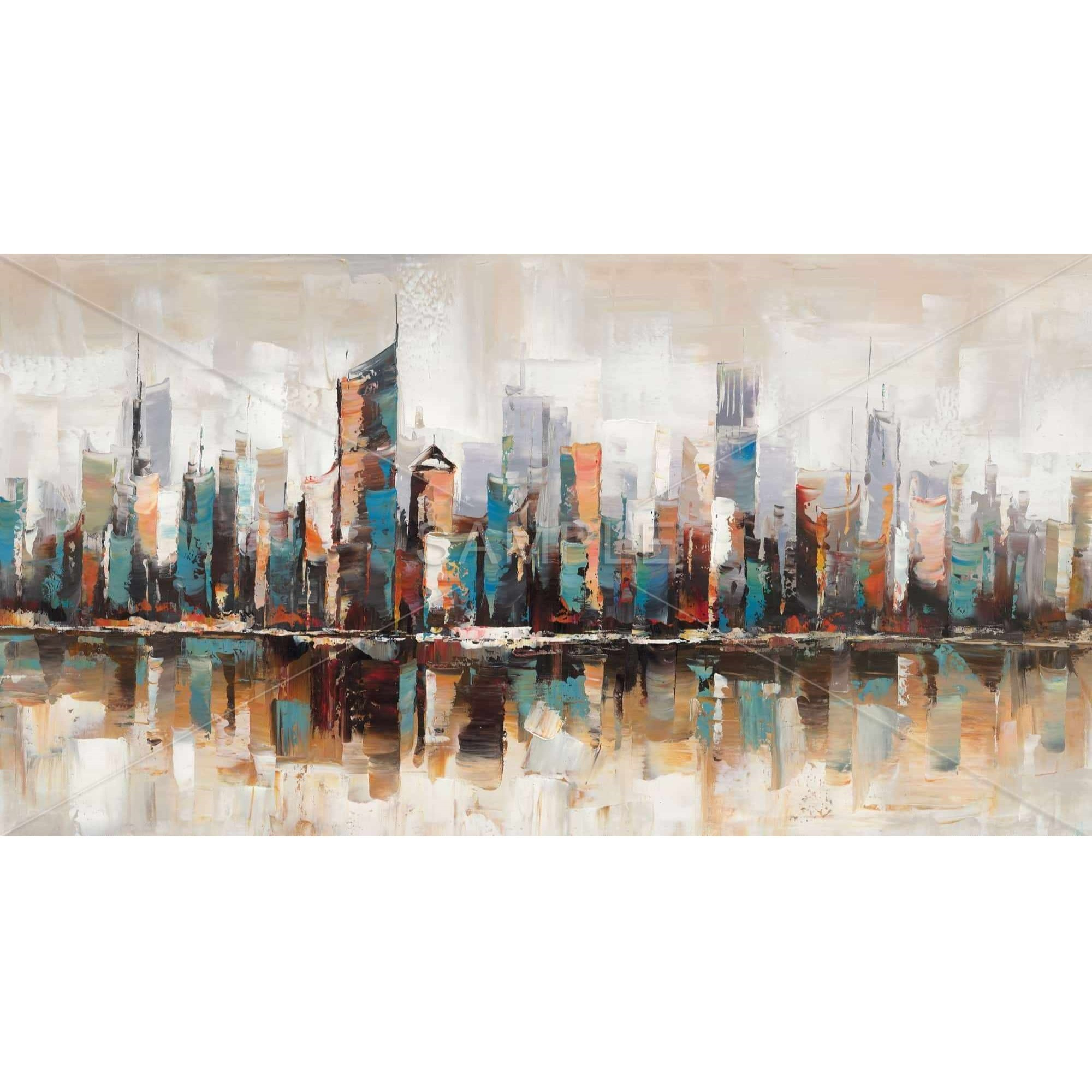 Abstract Buildings With Textures - Print on canvas by Begin Edition