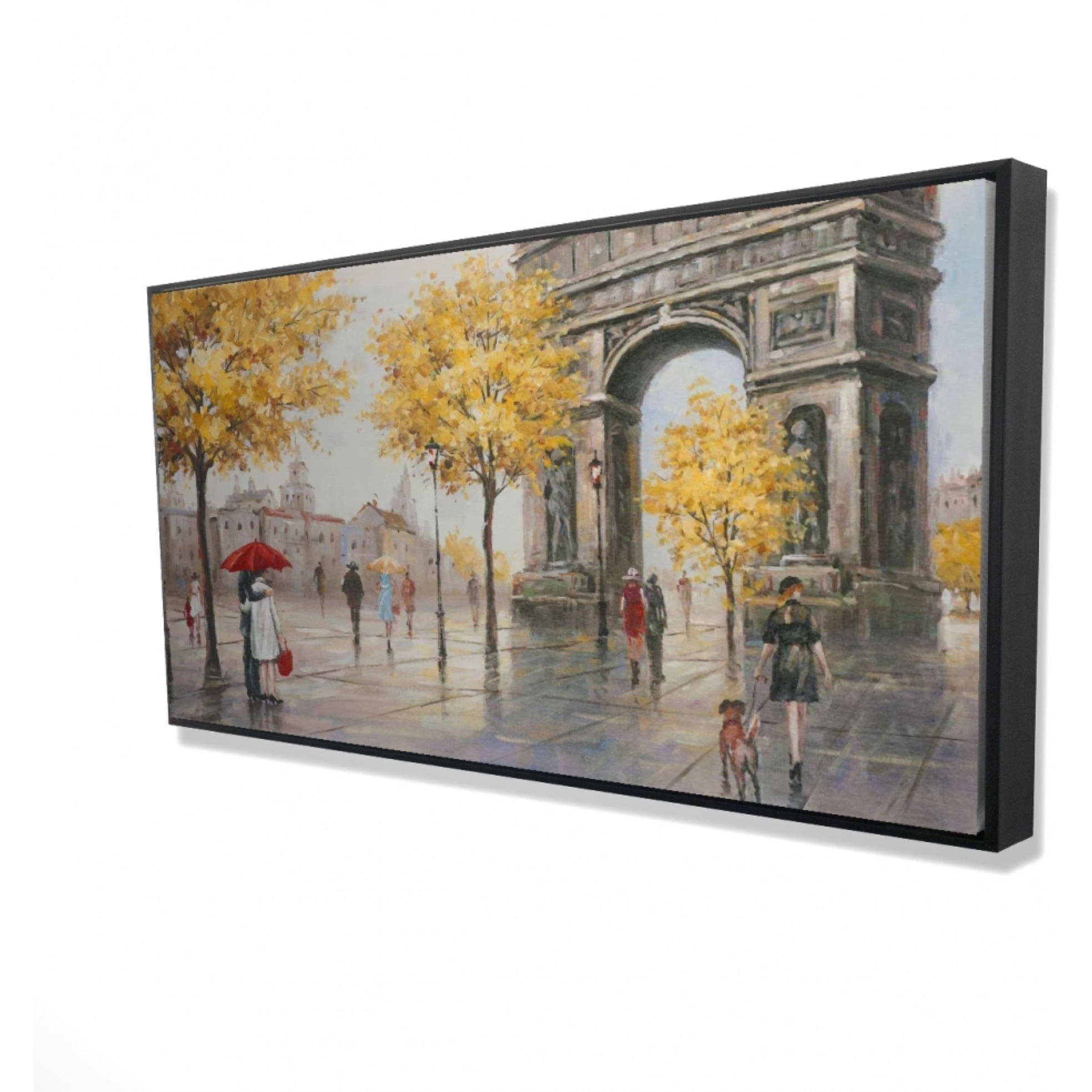 ARC DE TRIOMPHE - Framed Print on canvas by Begin Edition