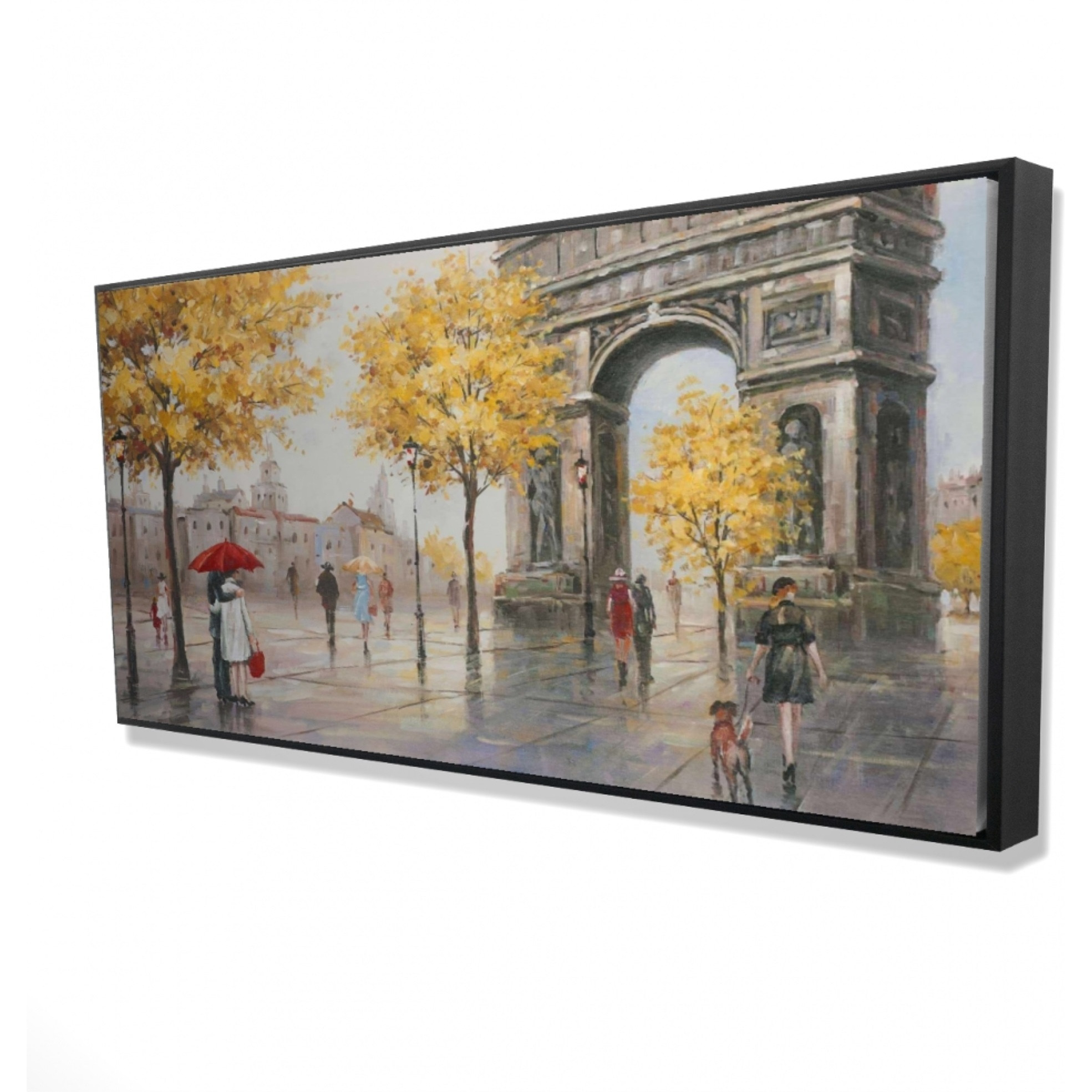 ARC DE TRIOMPHE - Framed Print on canvas by Begin Edition