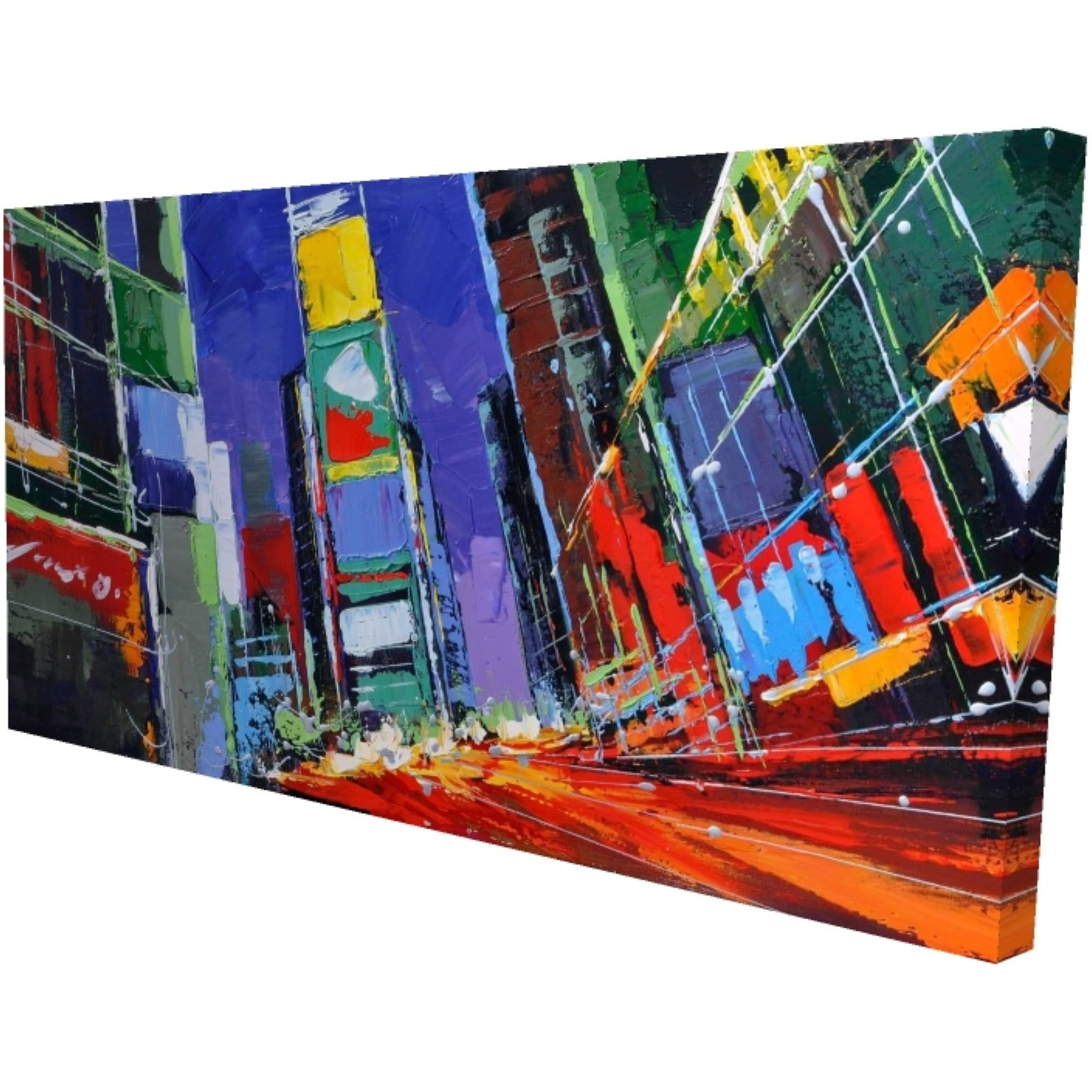 COLORFUL TIMES SQUARE BY NIGHT - Print on canvas by Begin Edition