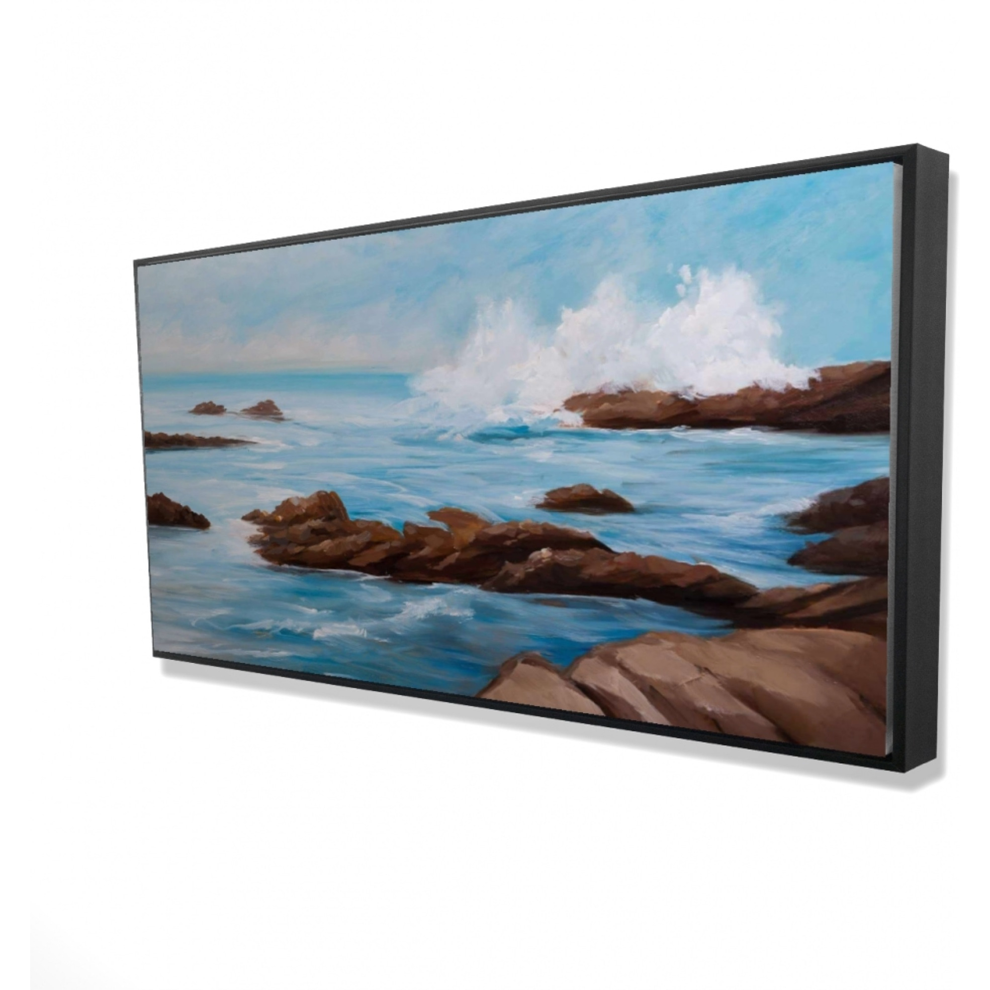 SEASIDE STORM - Framed Print on canvas by Begin Edition