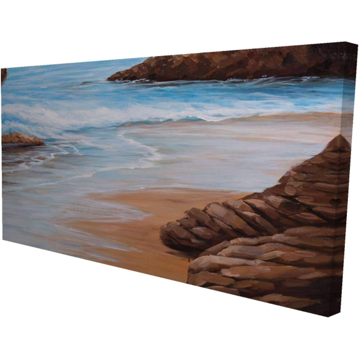 ROCKS AND SEASIDE - Print on canvas by Begin Edition