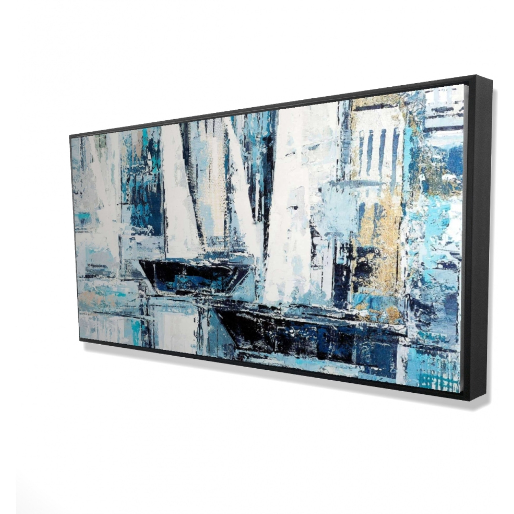INDUSTRIAL STYLE BOATS - Framed Print on canvas by Begin Edition