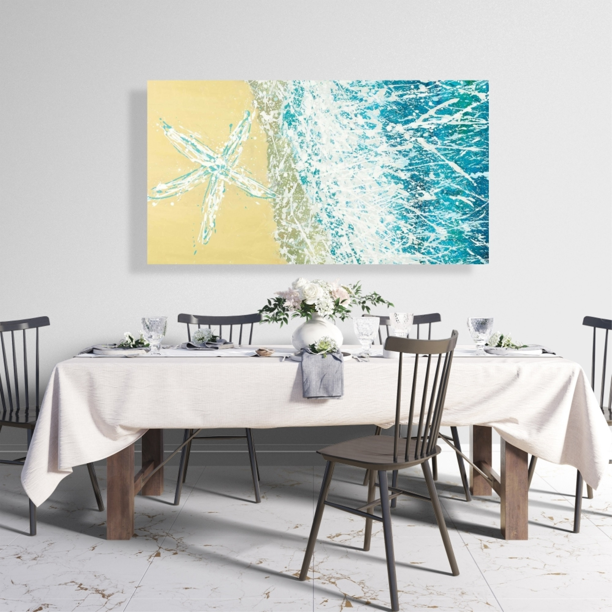 LEFT SIDE SEASTAR - Print on canvas by Begin Edition