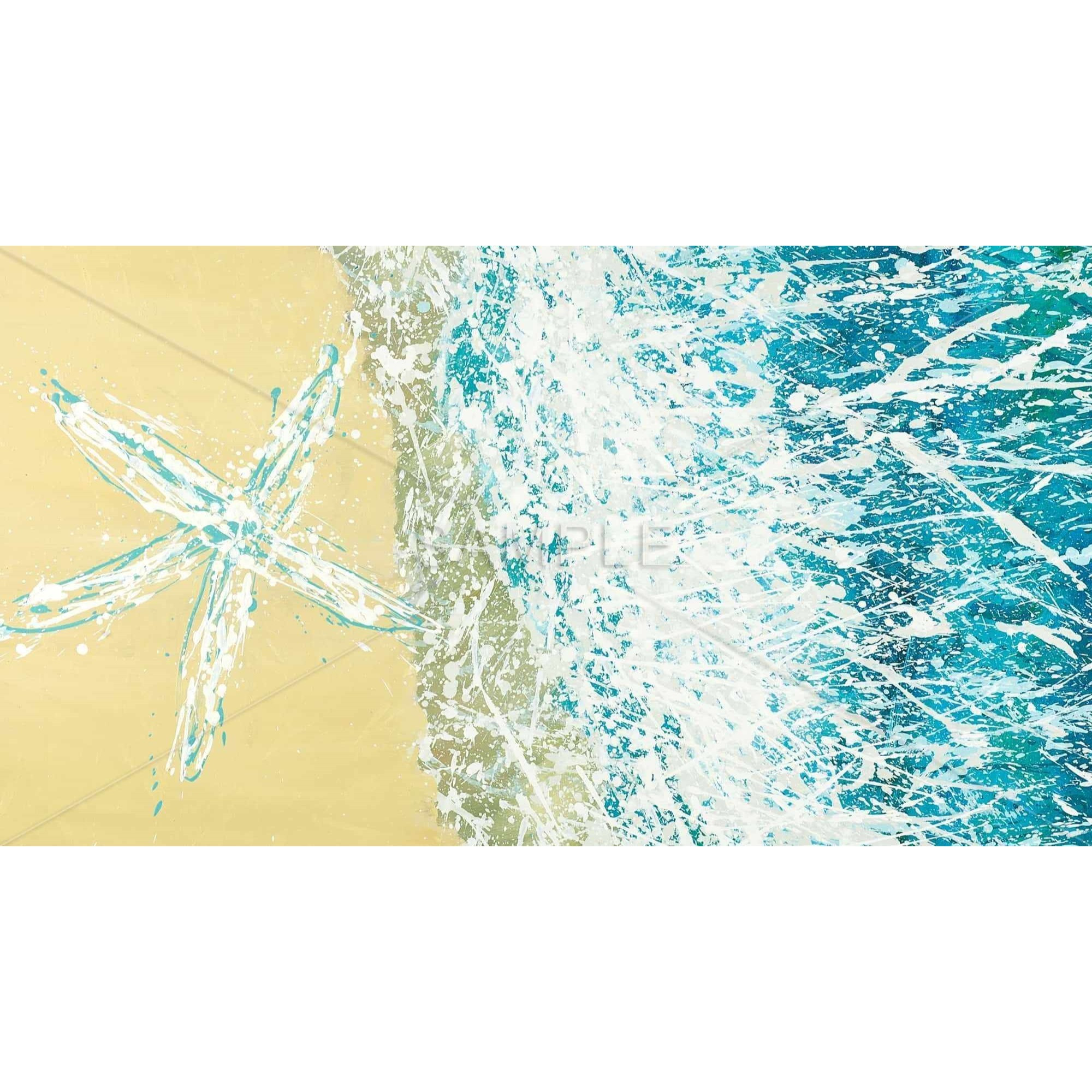 LEFT SIDE SEASTAR - Framed Print on canvas by Begin Edition