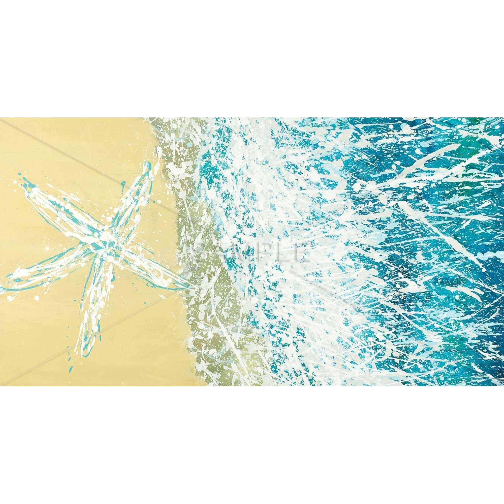 LEFT SIDE SEASTAR - Framed Print on canvas by Begin Edition