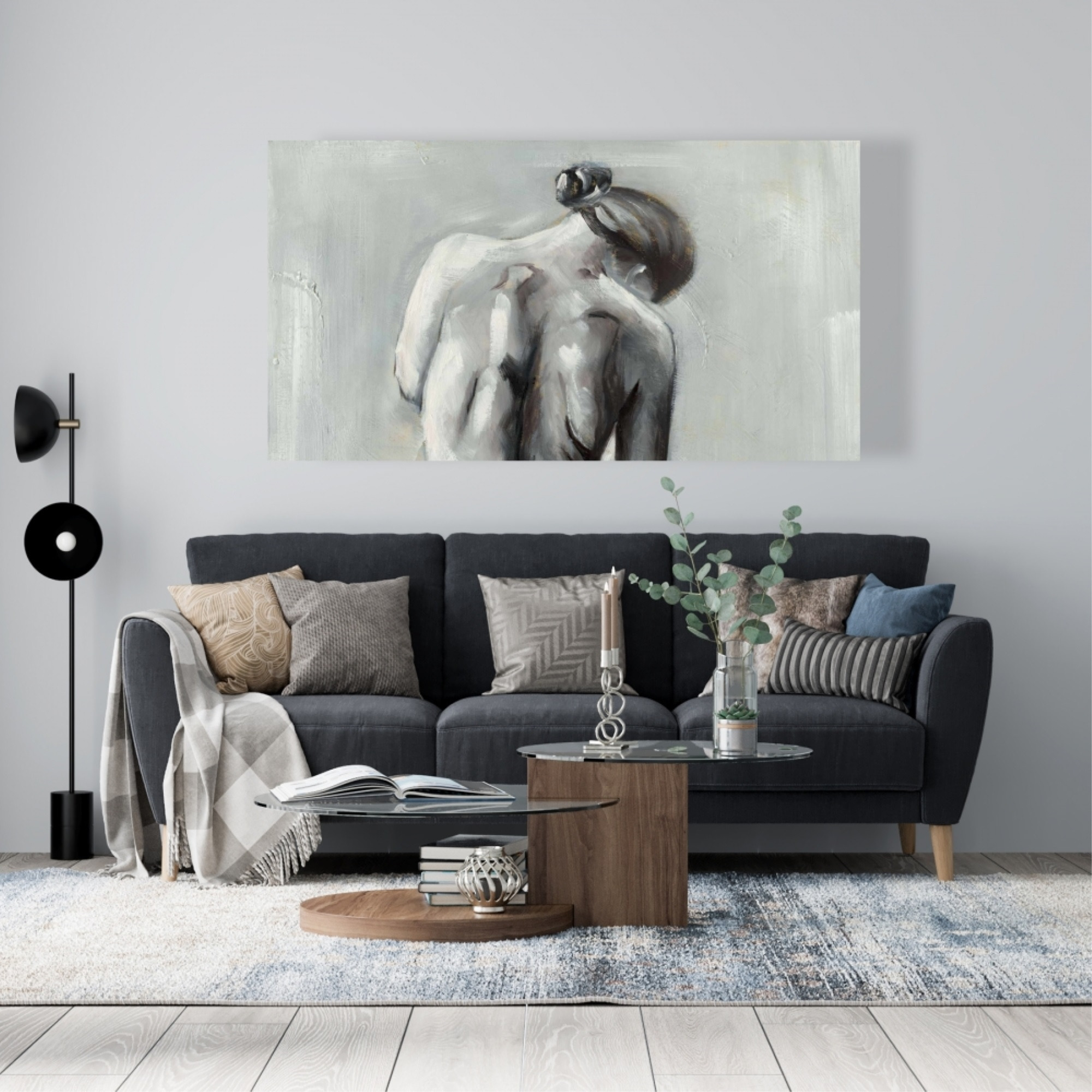 NUDE WOMAN FROM BEHIND - Print on canvas by Begin Edition