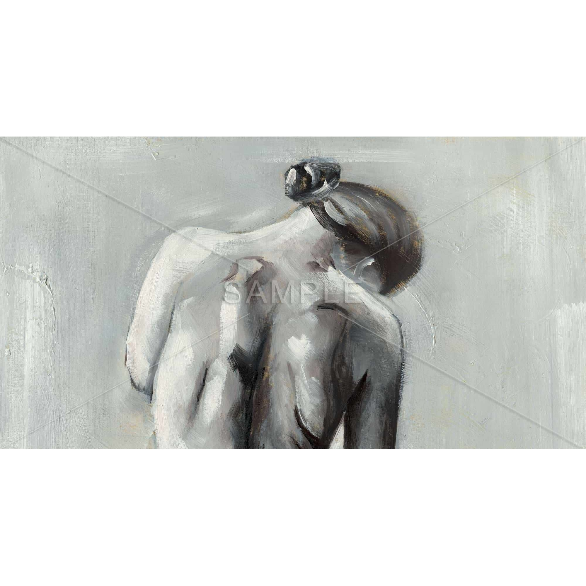 NUDE WOMAN FROM BEHIND - Print on canvas by Begin Edition