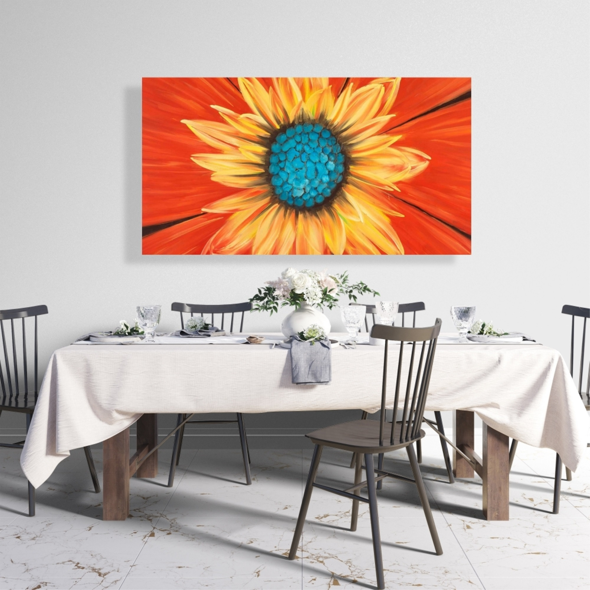 FLOWER MIDDLE - Print on canvas by Begin Edition