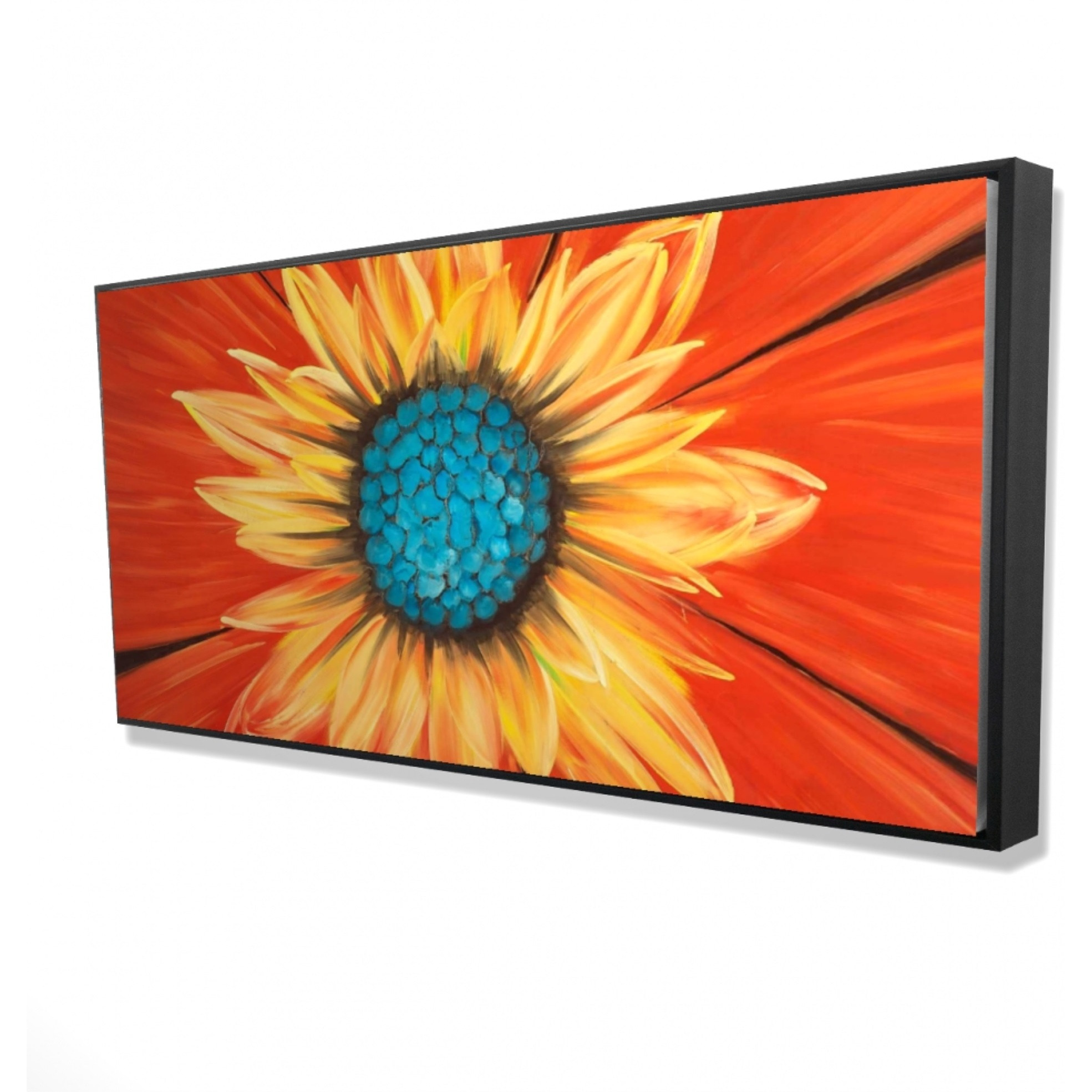 FLOWER MIDDLE - Framed Print on canvas by Begin Edition