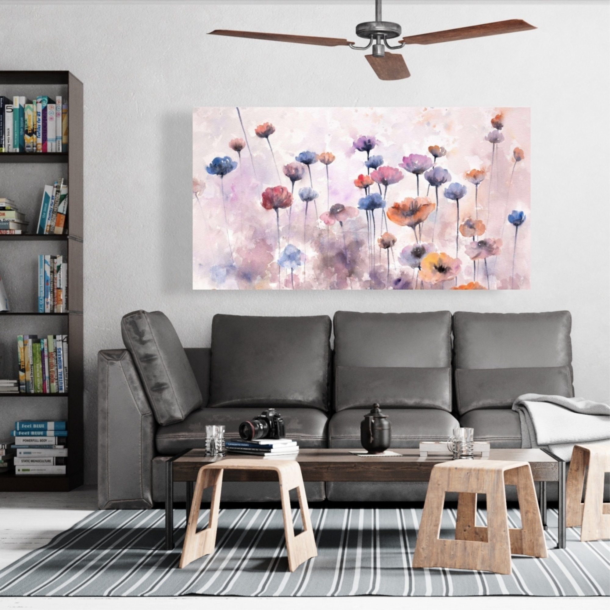 SMALL WILDFLOWERS - Print on canvas by Begin Edition