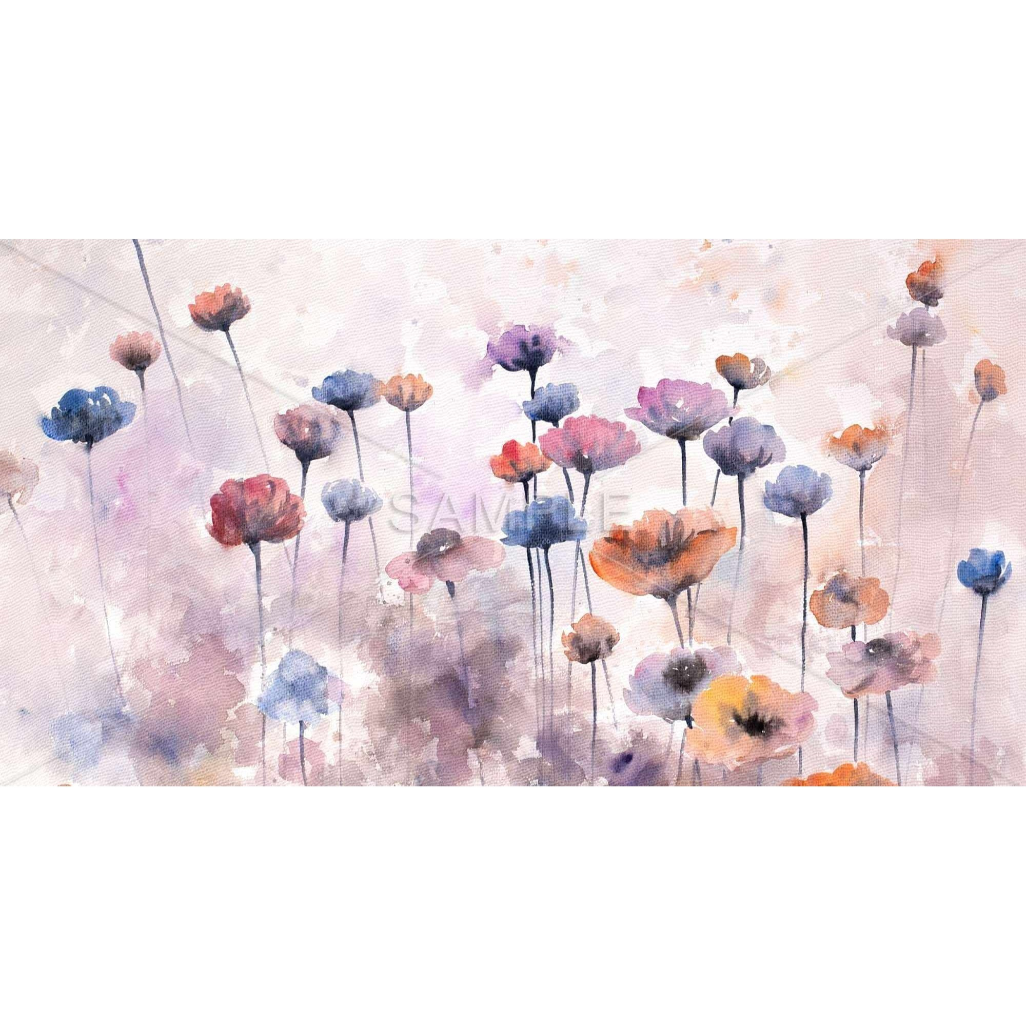 SMALL WILDFLOWERS - Print on canvas by Begin Edition