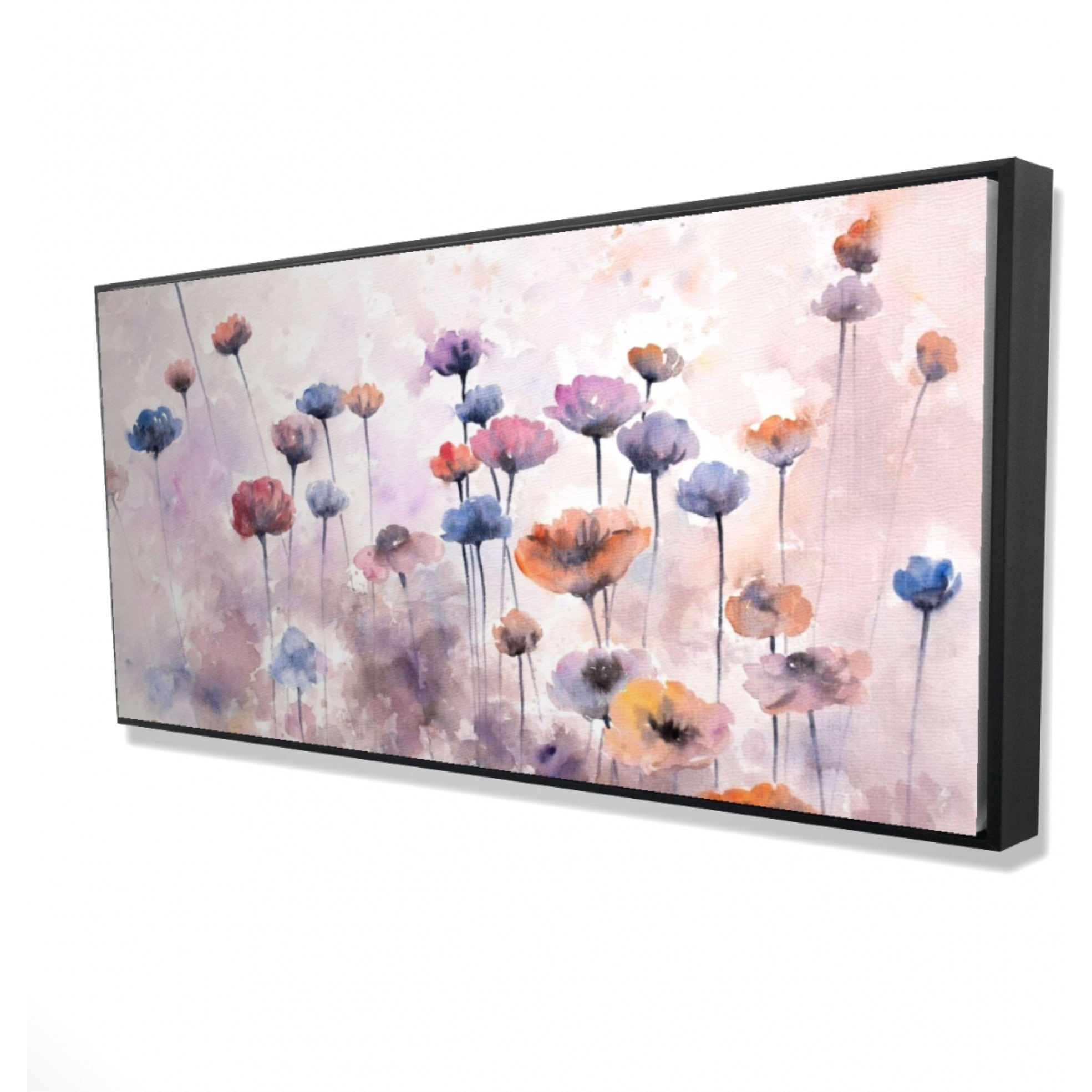 SMALL WILDFLOWERS - Framed Print on canvas by Begin Edition