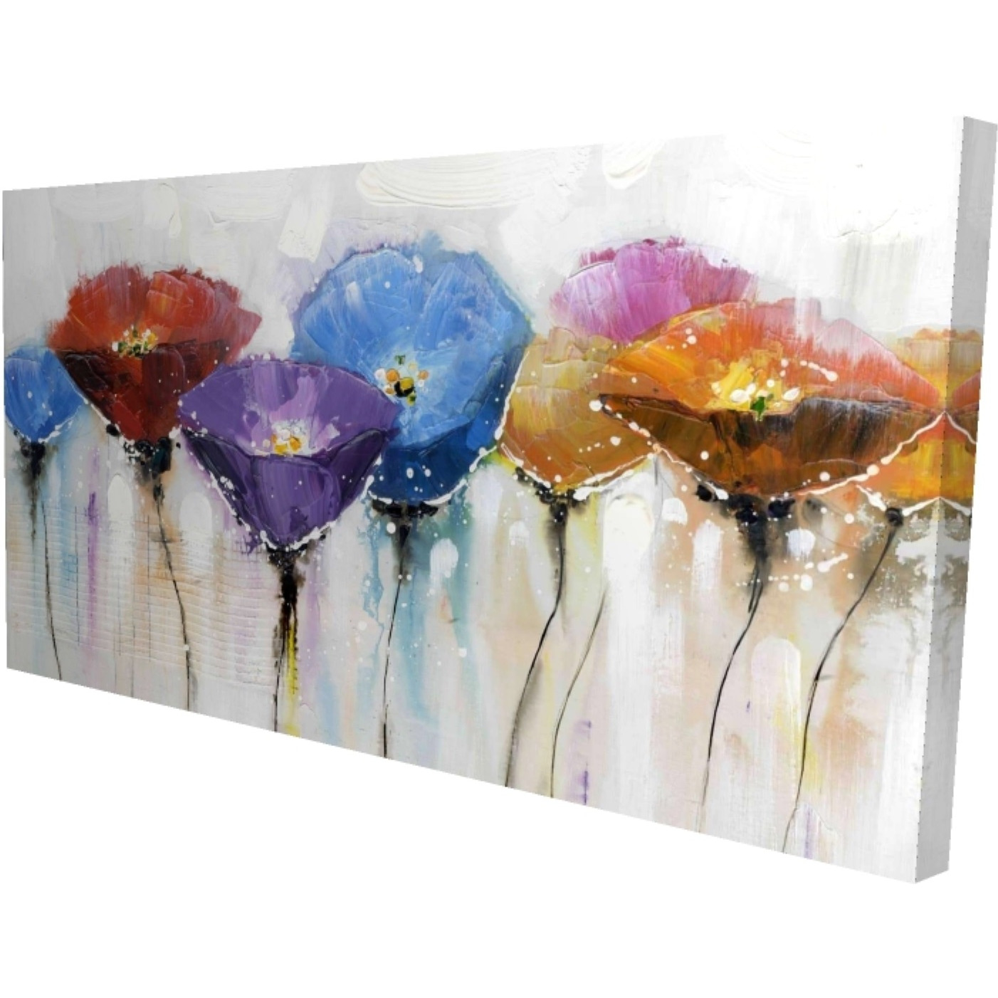COLORFUL FLOWERS - Print on canvas by Begin Edition