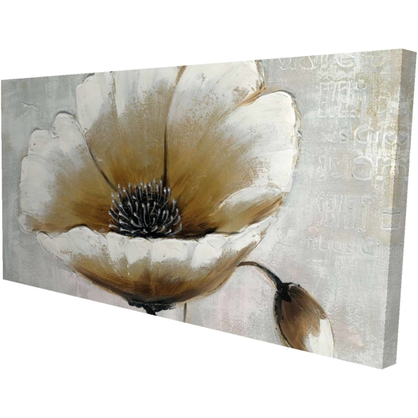 MODERN BEIGE FLOWER - Print on canvas by Begin Edition