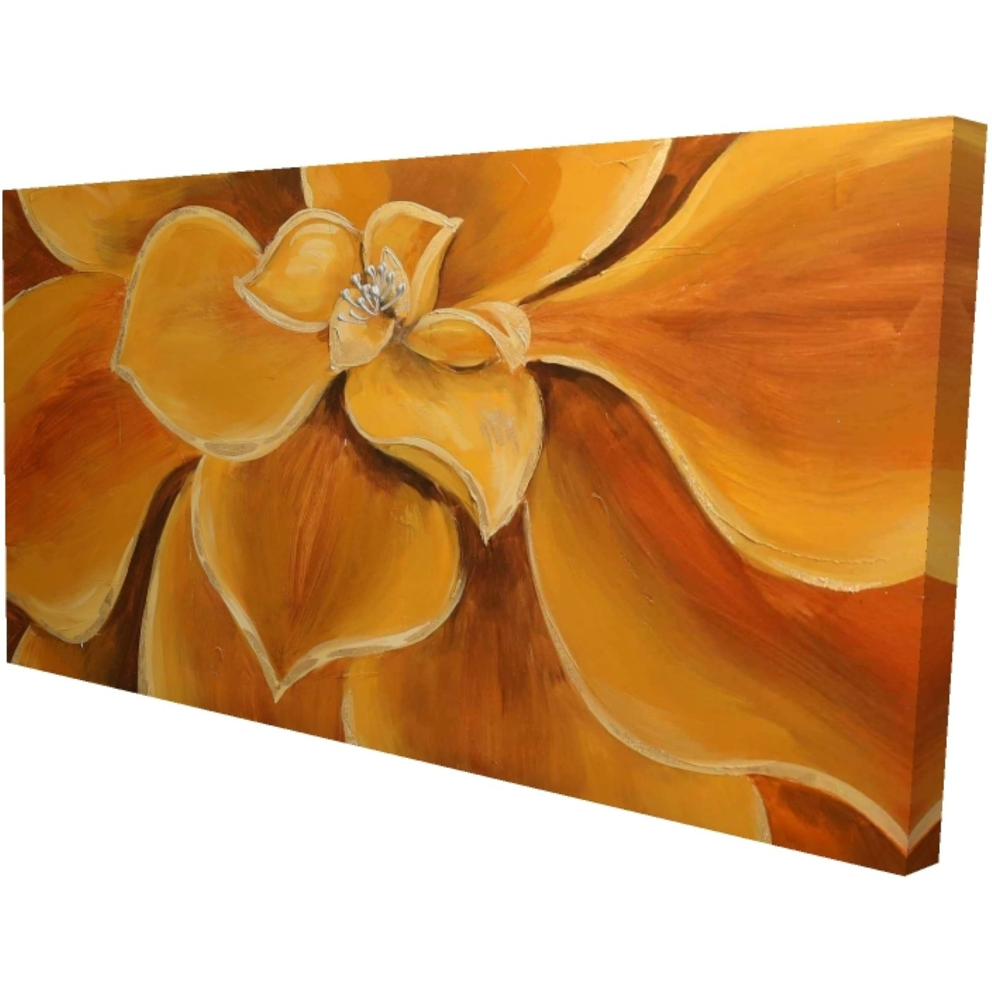 ORANGE FLOWER CLOSEUP - Print on canvas by Begin Edition