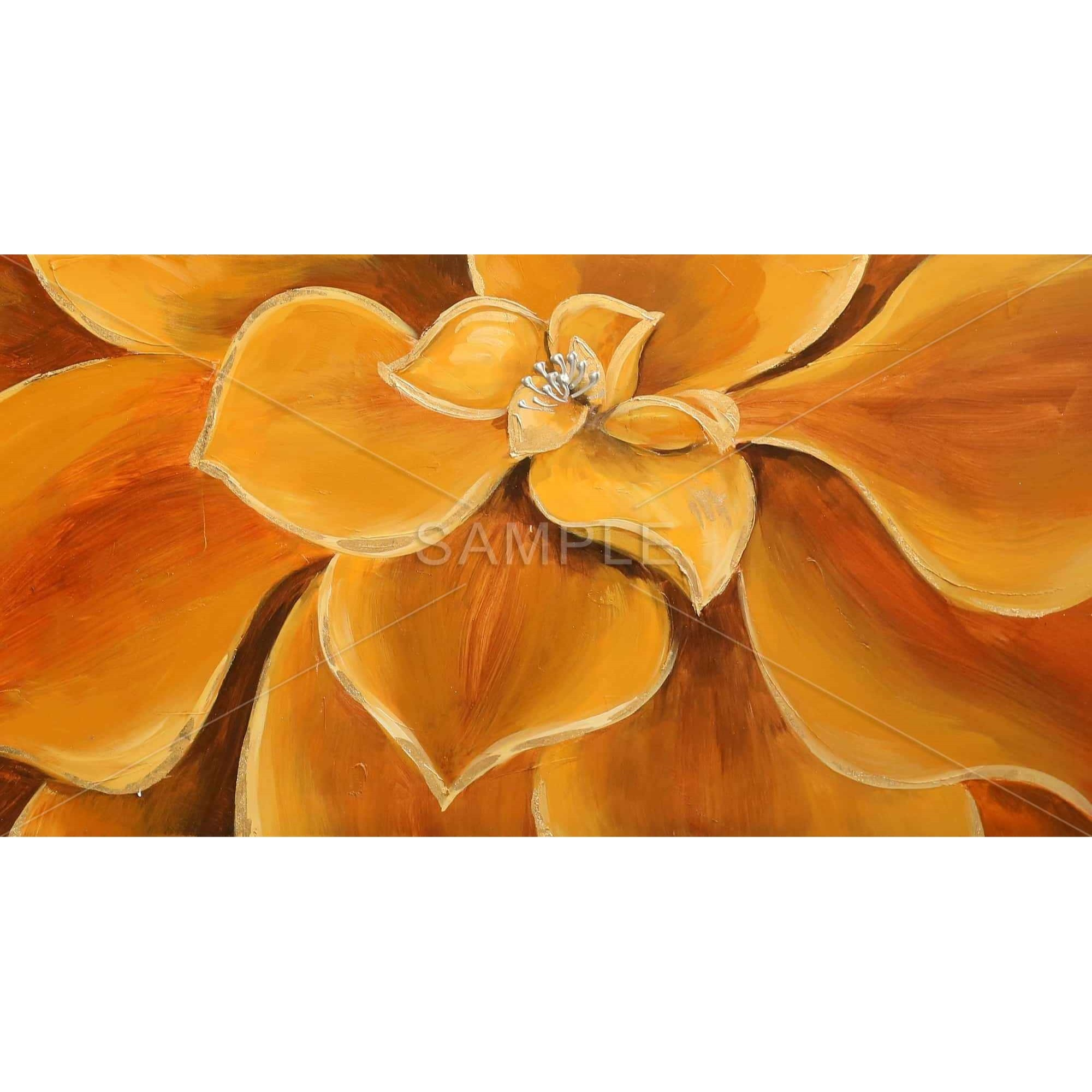 ORANGE FLOWER CLOSEUP - Print on canvas by Begin Edition