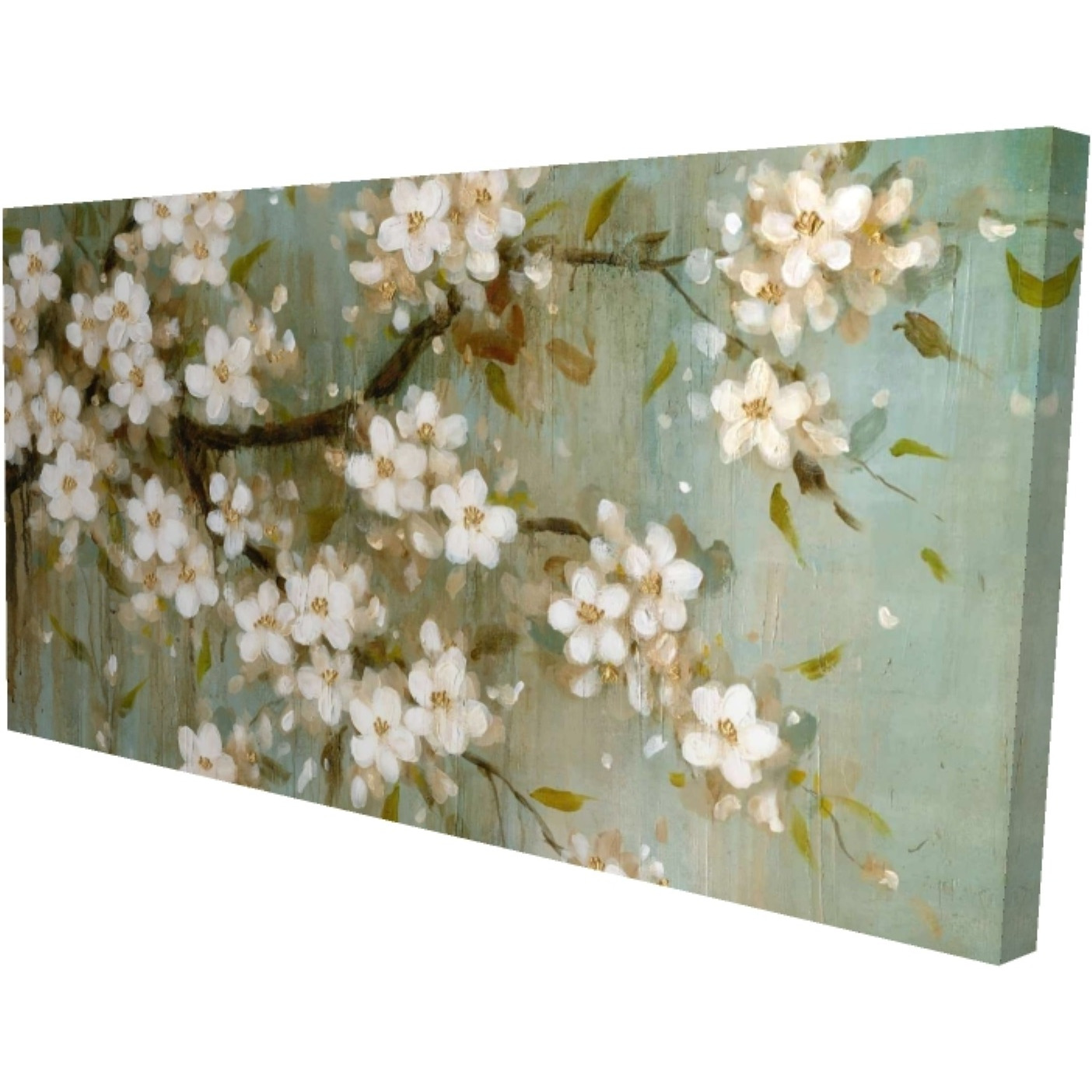 WHITE CHERRY BLOSSOM - Print on canvas by Begin Edition