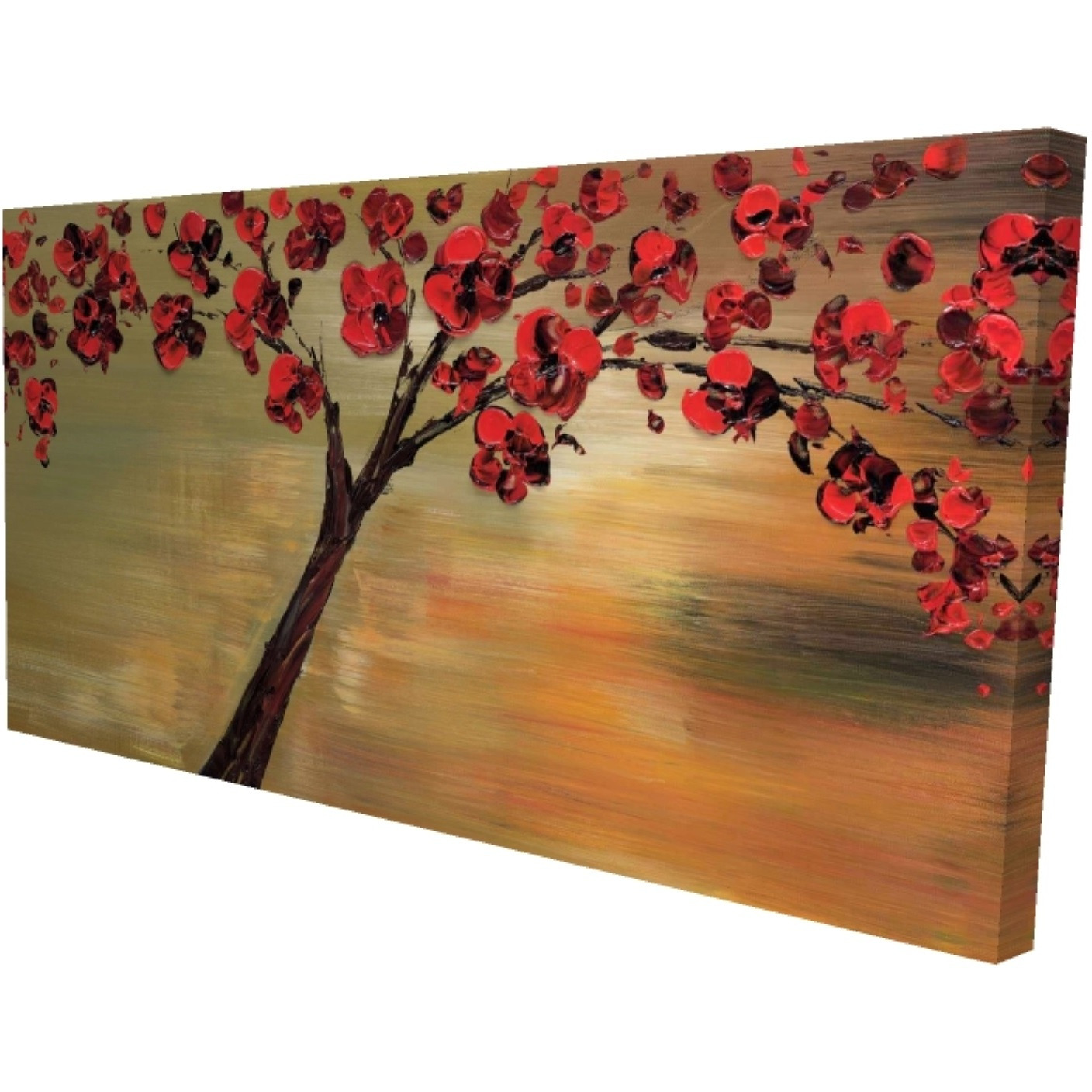 RED FLOWERS TREE - Print on canvas by Begin Edition