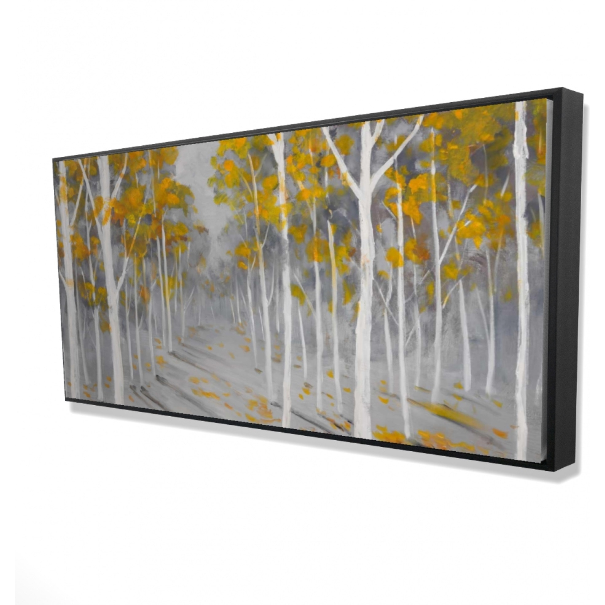 BIRCH FOREST - Framed Print on canvas by Begin Edition