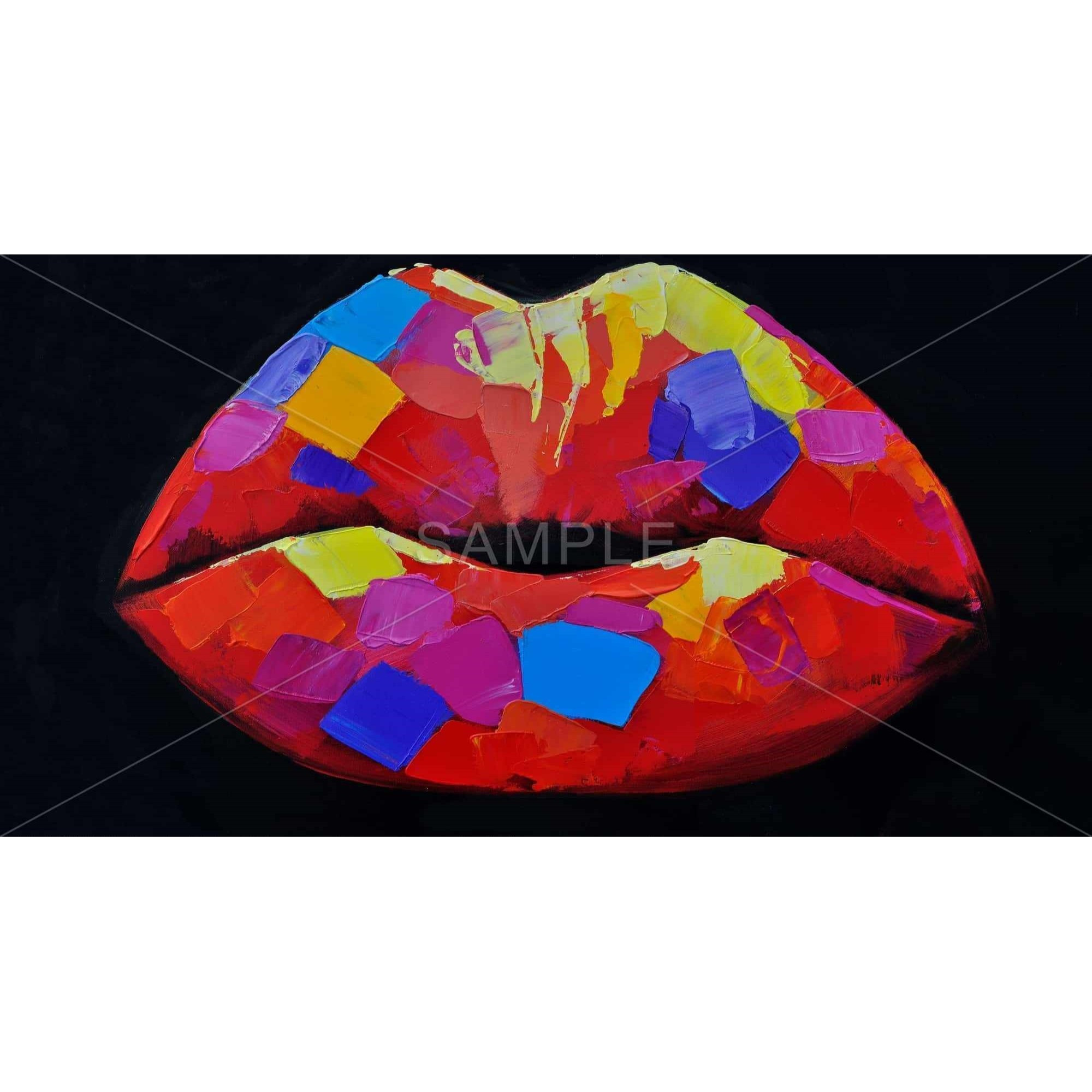 COLORFUL LIPSTICK - Print on canvas by Begin Edition