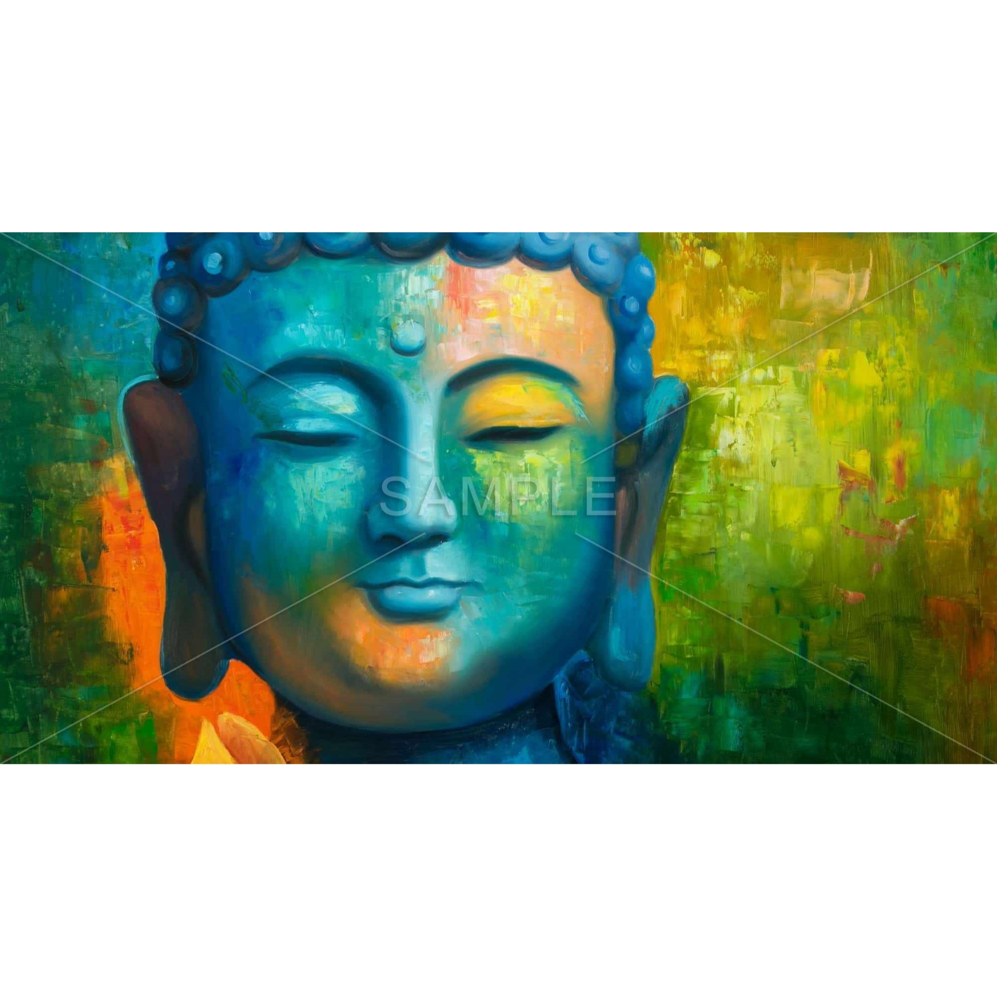 BLISSFUL BUDDHA - Print on canvas by Begin Edition