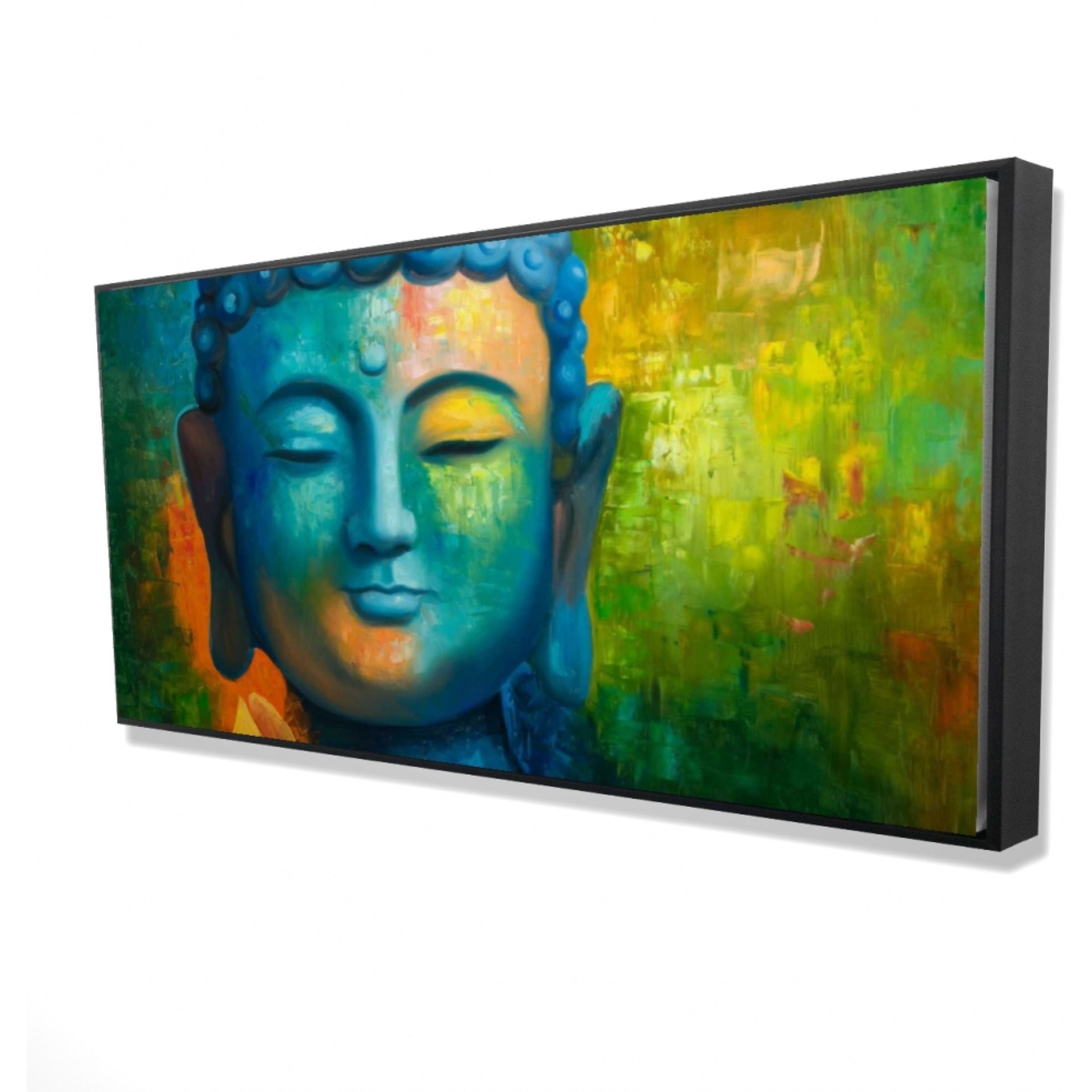 BLISSFUL BUDDHA - Framed Print on canvas by Begin Edition