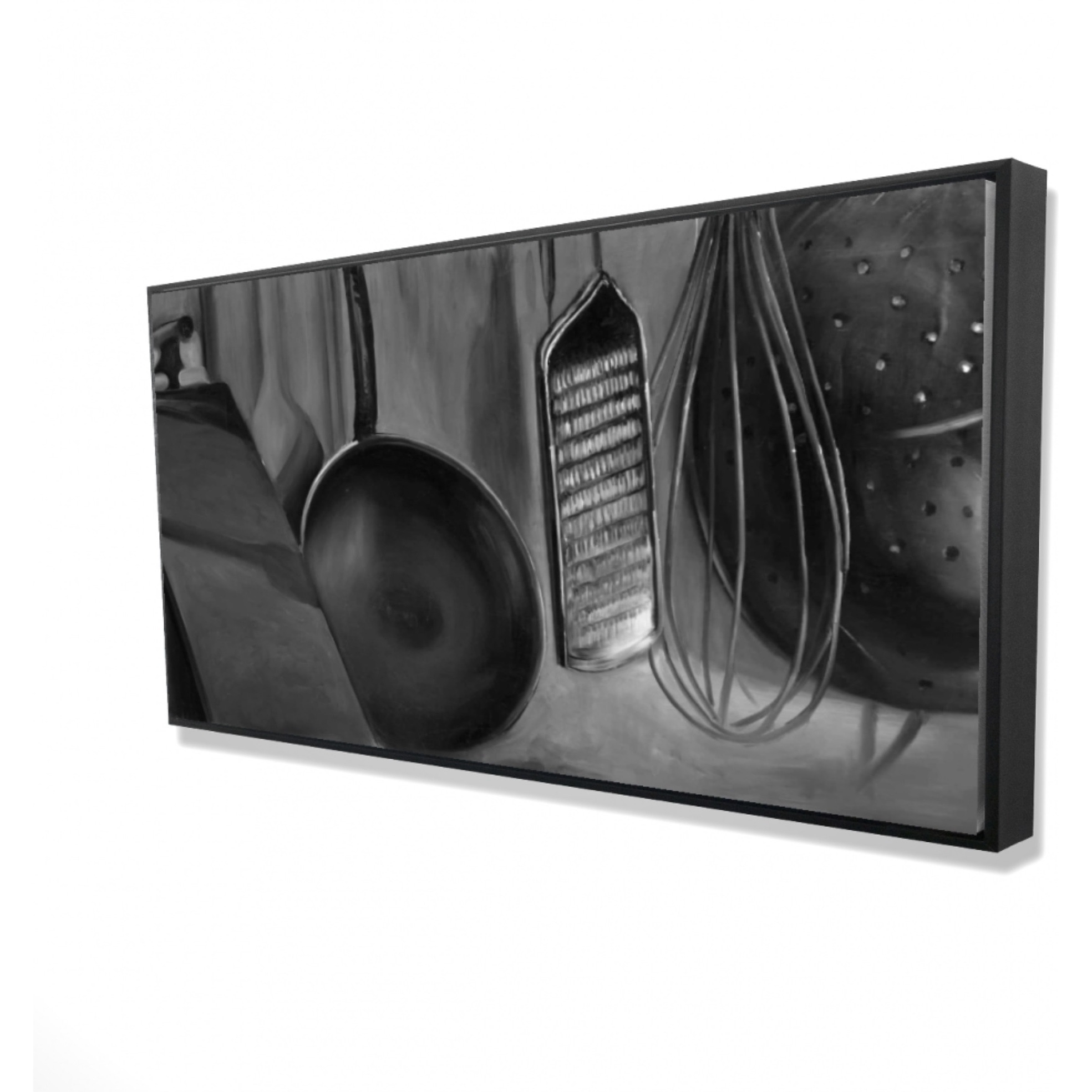 KITCHEN TOOLS FOR CHEF - Framed Print on canvas by Begin Edition